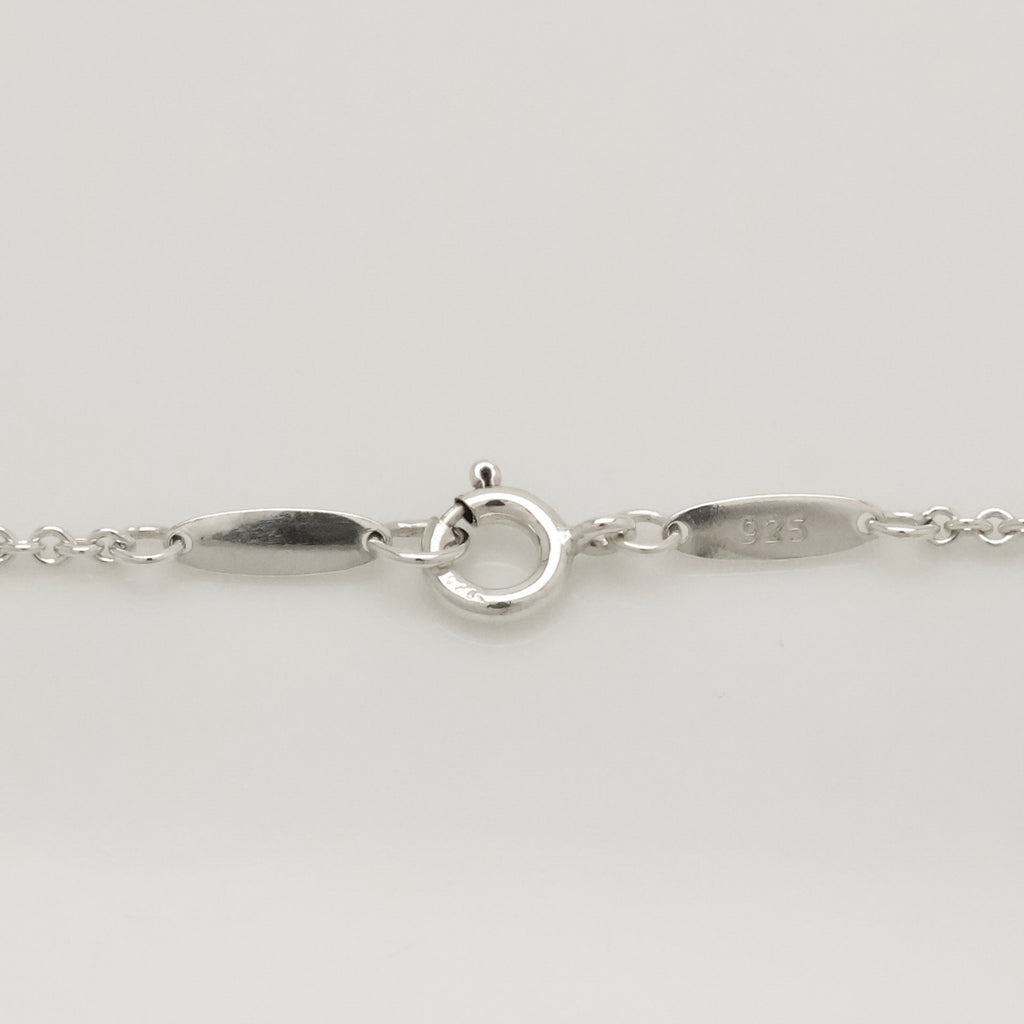 Tiffany & Co. Initial Letter "A" Pendant Necklace Sterling Silver 925