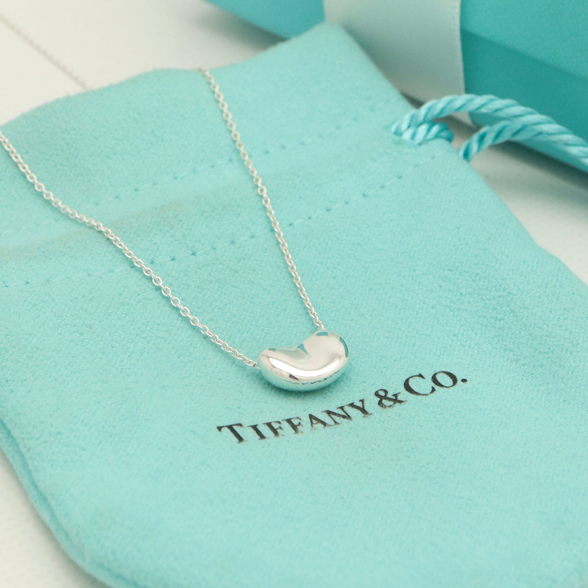 TIFFANY&Co. ミニ ビーン エルサペレッティ ネックレス AG925