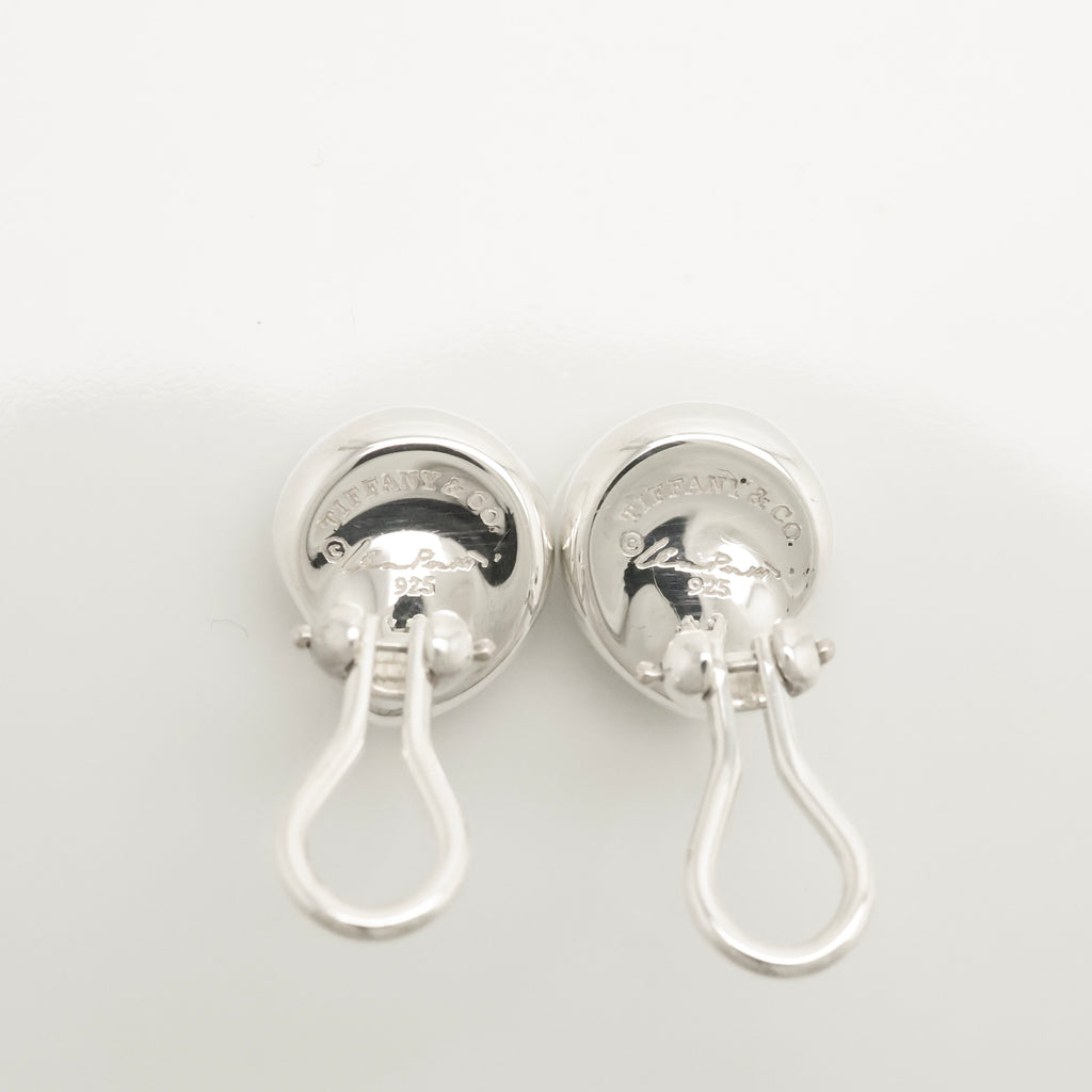  Tiffany & Co. Elsa Peretti Nugget Clip-On Earrings Sterling Silver 925 