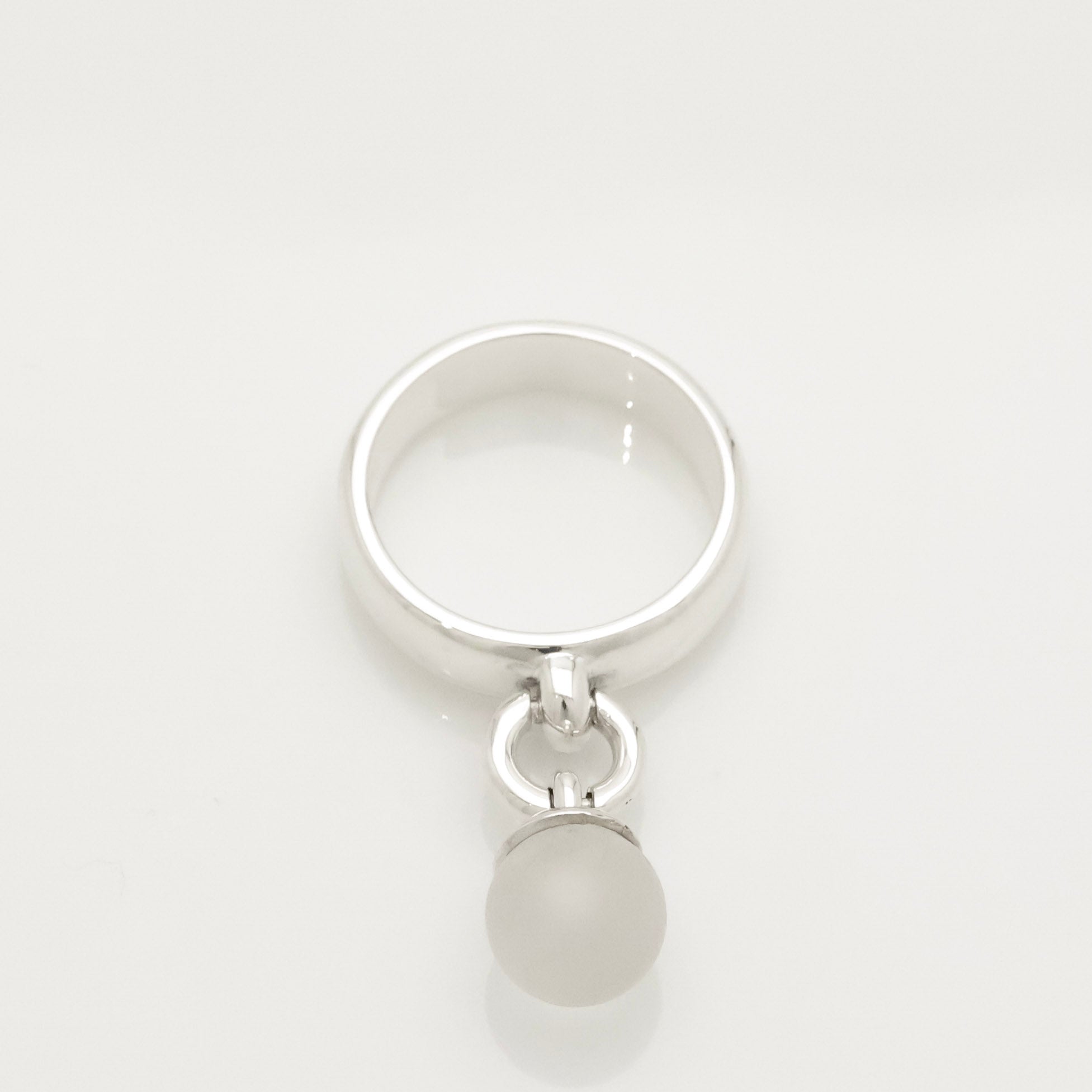 TIFFANY&Co. クォーツ ボール ダングル リング 10 号 AG925