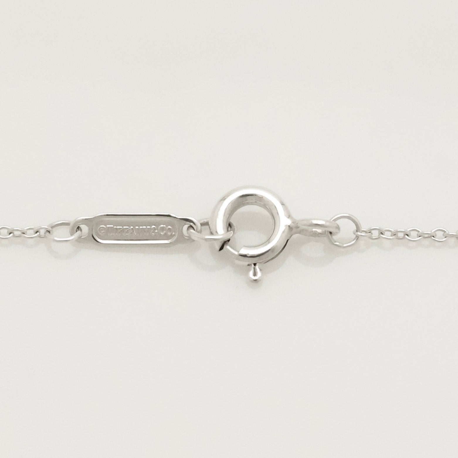 TIFFANY&Co. ノーツ バー 1P ダイヤモンド ネックレス AG925