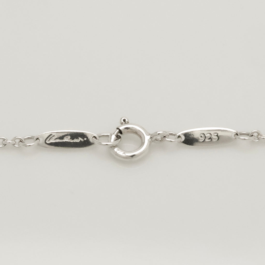 Tiffany & Co. Initial Letter "F" Pendant Necklace Sterling Silver 925