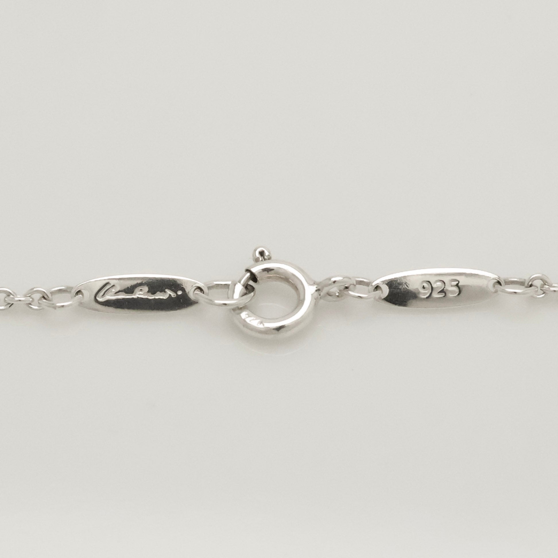 Tiffany & Co. Initial Letter "F" Pendant Necklace Sterling Silver 925