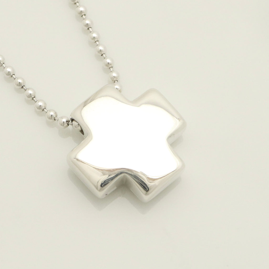 TIFFANY&Co. Roman cross Necklace Ball chain Sterling Silver 925 