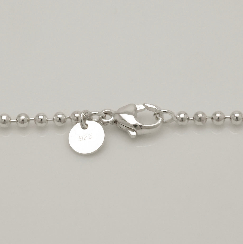 TIFFANY&Co.リターントゥ ティファニー オーバル タグ ボール チェーン ネックレス AG925