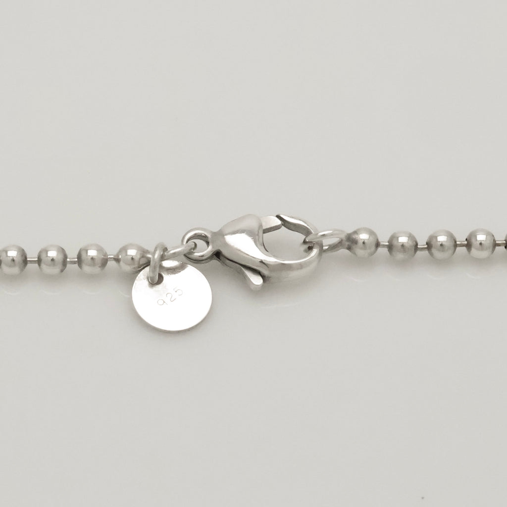 TIFFANY&Co.リターントゥ ティファニー オーバル タグ ボール チェーン ネックレス AG925