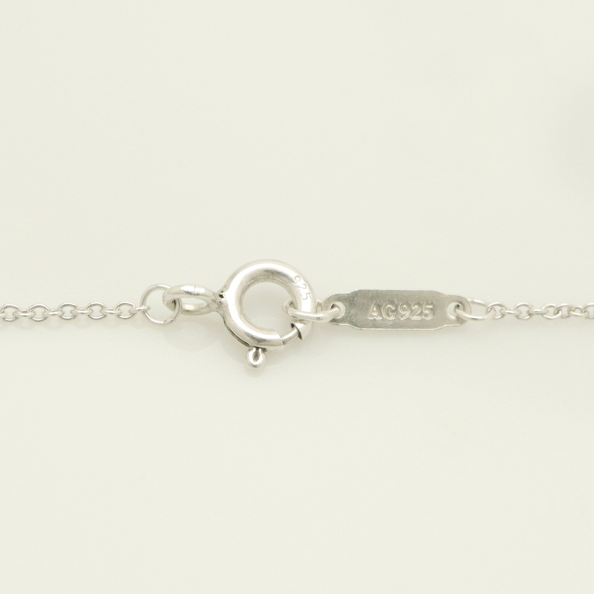 Tiffany & Co. 1837 Interlocking Circles Lariat Necklace Sterling Silver 925
