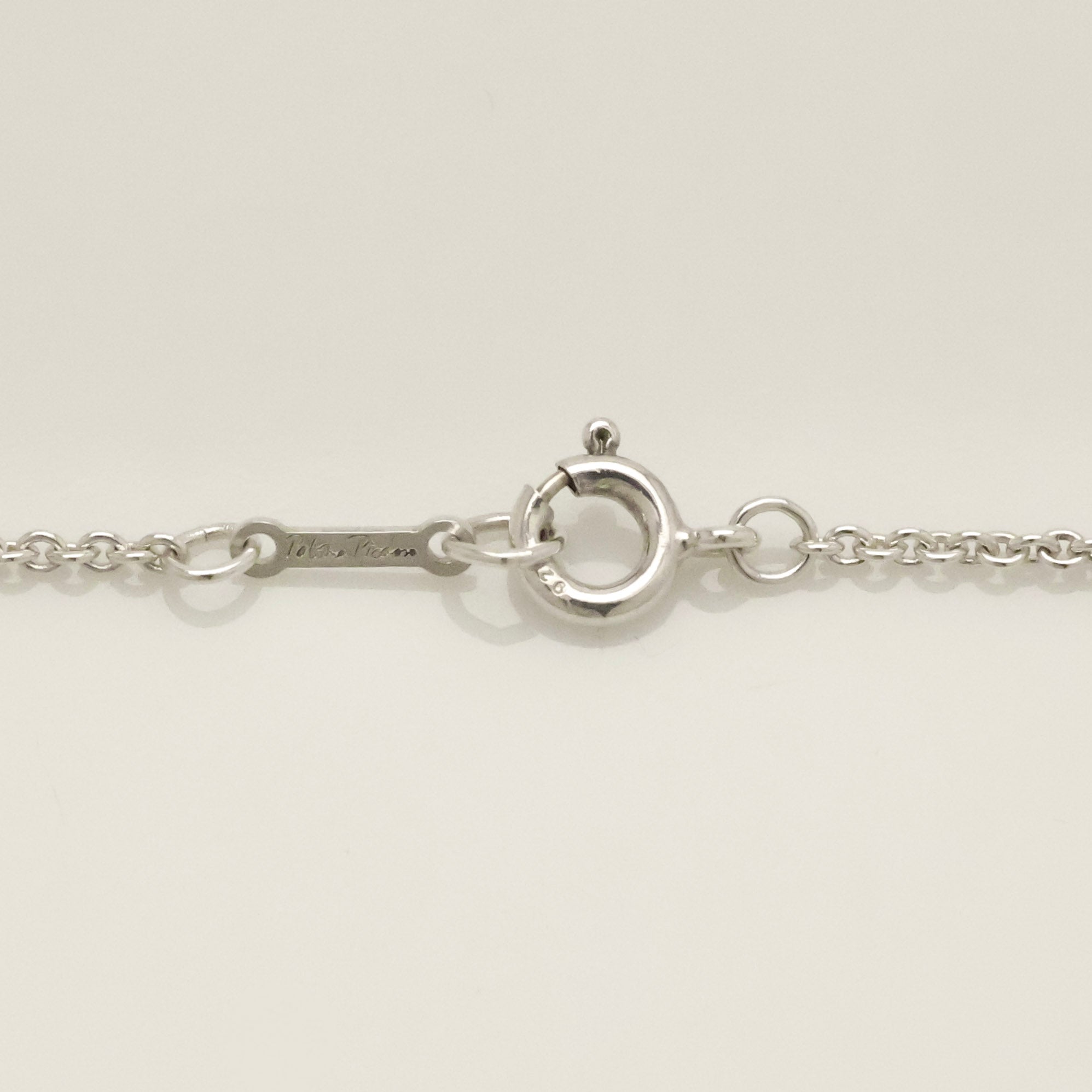 Tiffany & Co. Tenderness Cross Diamond Necklace Sterling Silver 925