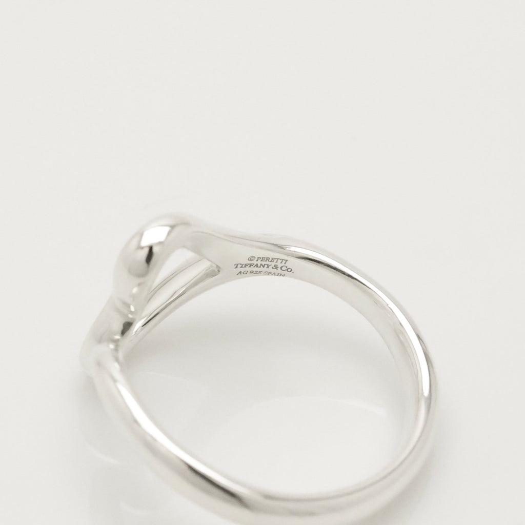 TIFFANY&Co. オープンハート エルサペレッティ リング 8 号 AG925