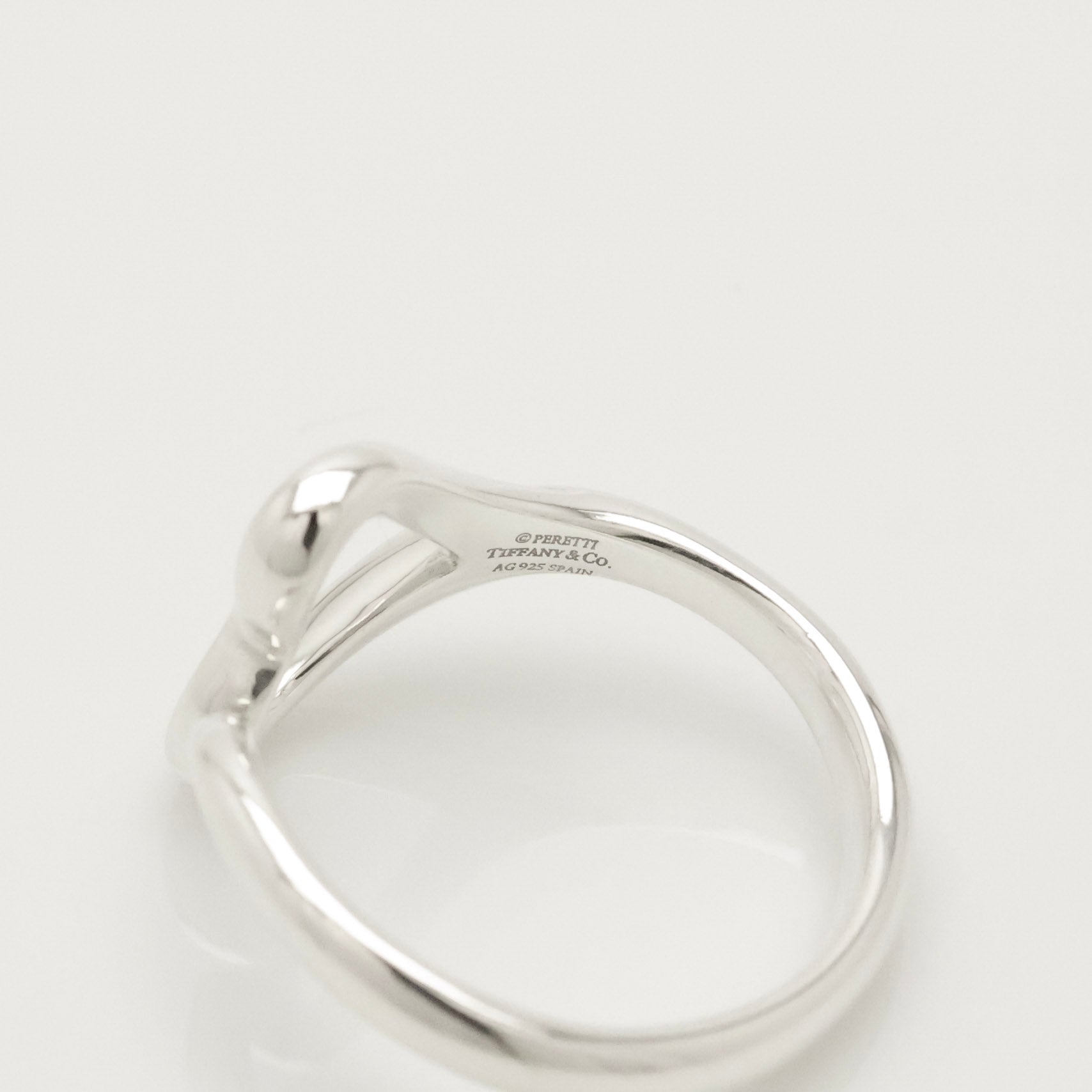 TIFFANY&Co. オープンハート エルサペレッティ リング 8 号 AG925