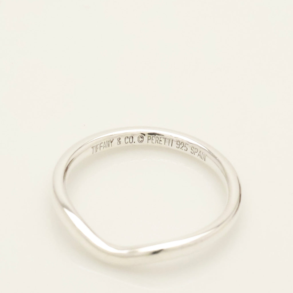 TIFFANY&Co. カーブド エルサペレッティ バンド リング 9 号 AG925