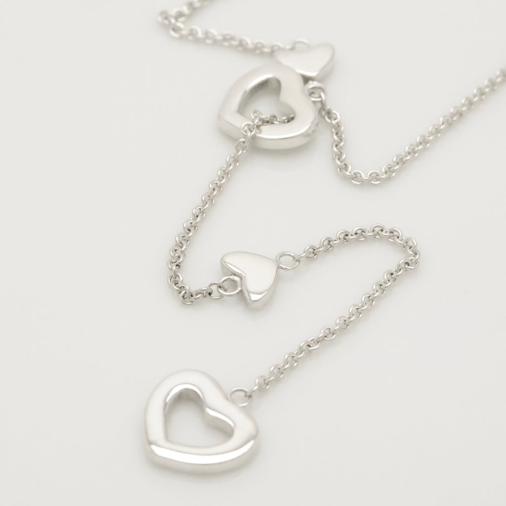 TIFFANY&Co. ハート リンク ラリアット ネックレス AG925