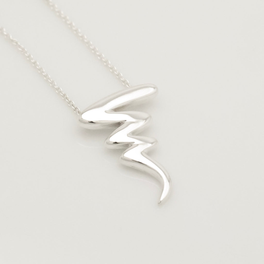 Tiffany & Co. Picasso Scribble Zig Zag Necklace Sterling Silver 925