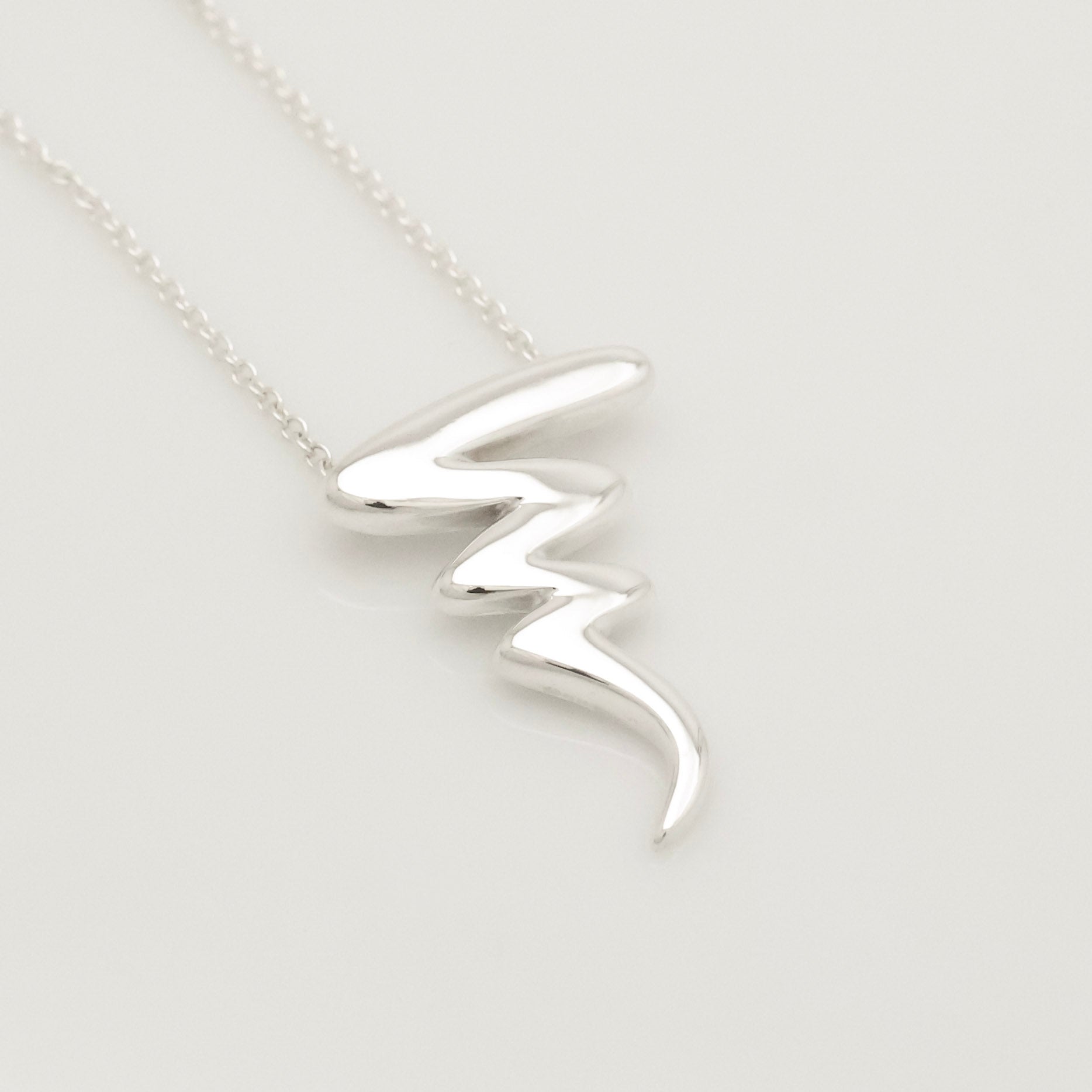 Tiffany & Co. Picasso Scribble Zig Zag Necklace Sterling Silver 925