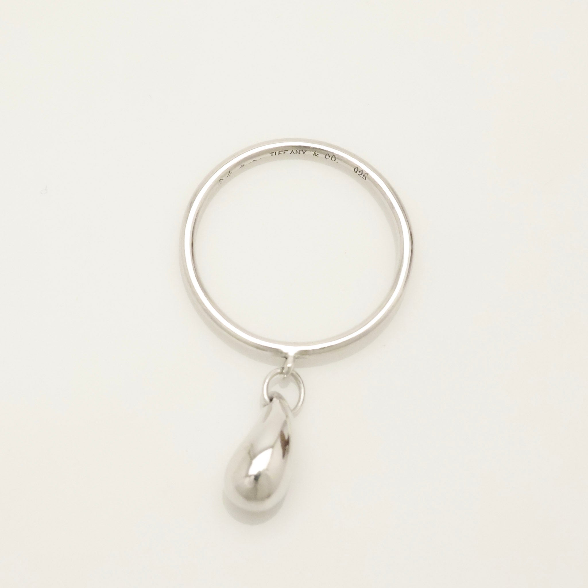 TIFFANY&Co. ティアドロップ エルサペレッティ ドロップ リング 8 号 AG925
