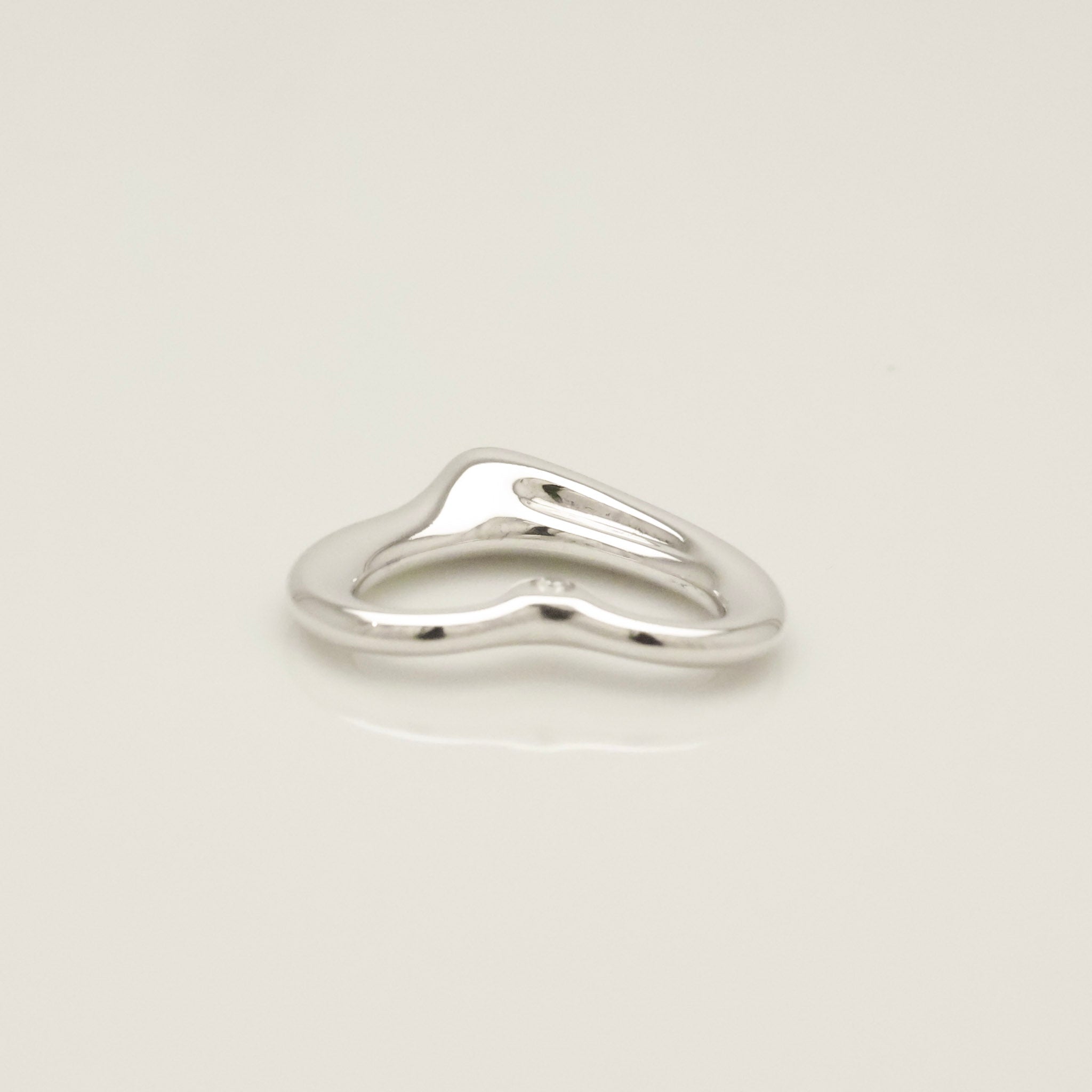 TIFFANY&Co. オープンハート 22mm 1P ダイヤモンド エルサペレッティ チャーム AG925