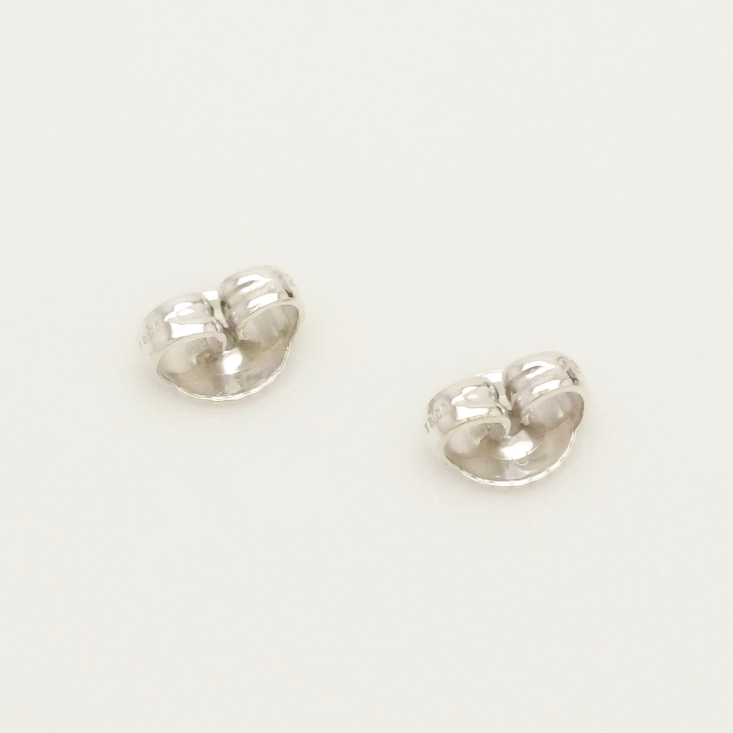 Tiffany & Co. Elsa Peretti Full Heart Stud Earrings Sterling Silver 925 