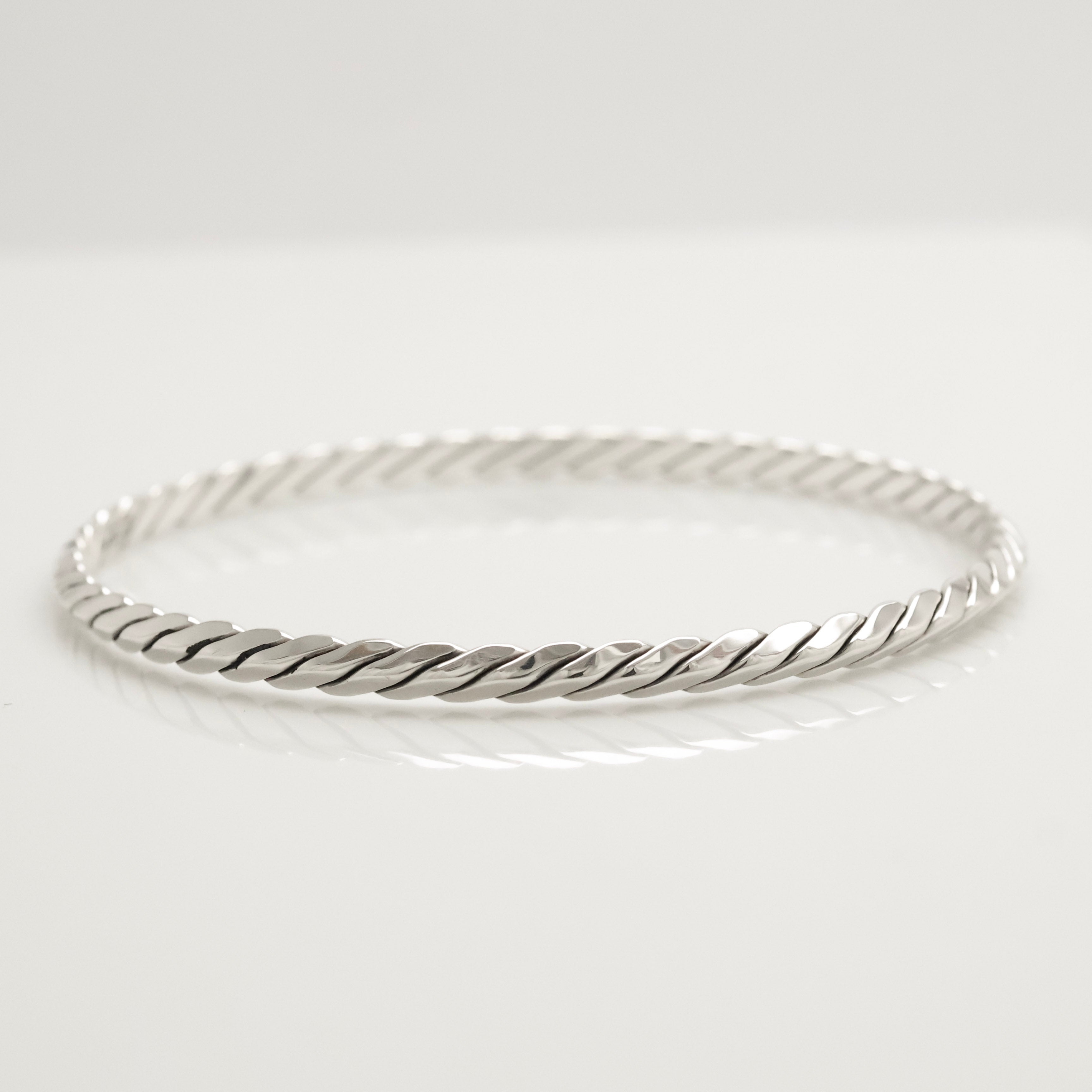 TIFFANY&Co. ツイスト ロープ バングル ブレスレット AG925