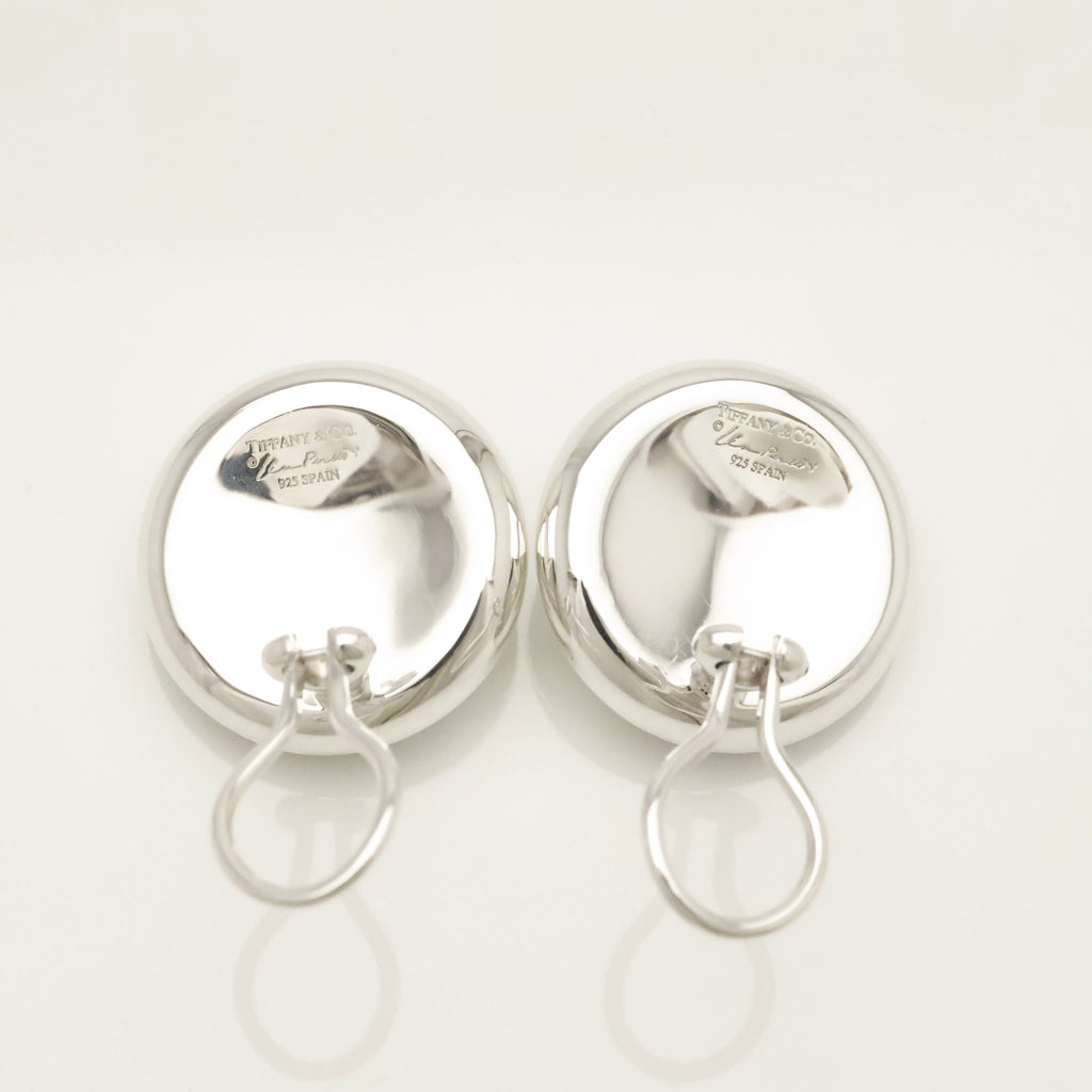 Tiffany & Co. Peretti LARGE Nugget Clip-On Earrings Sterling Silver 925