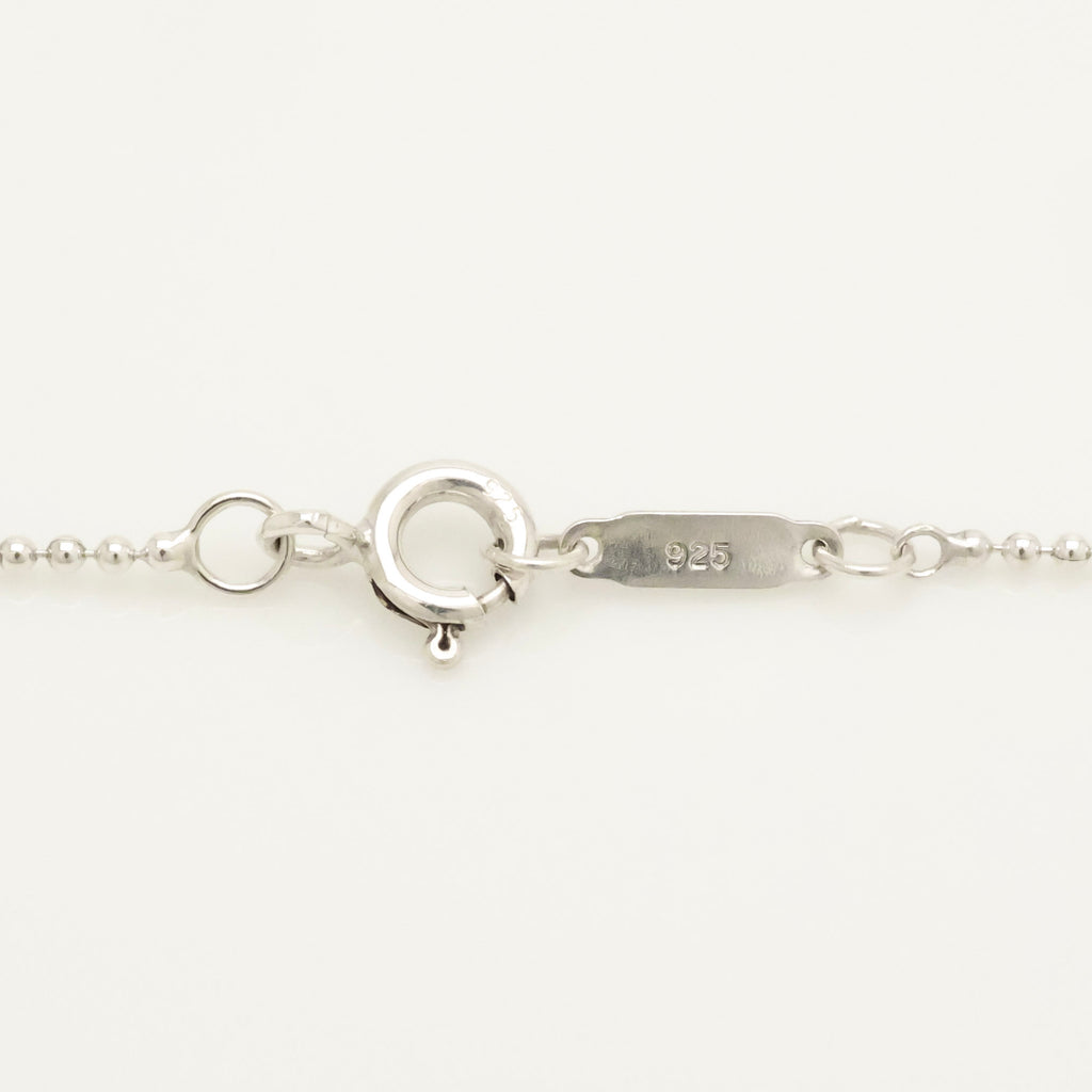 Tiffany & Co. Heart Key 1P Diamond Necklace Sterling Silver 925 