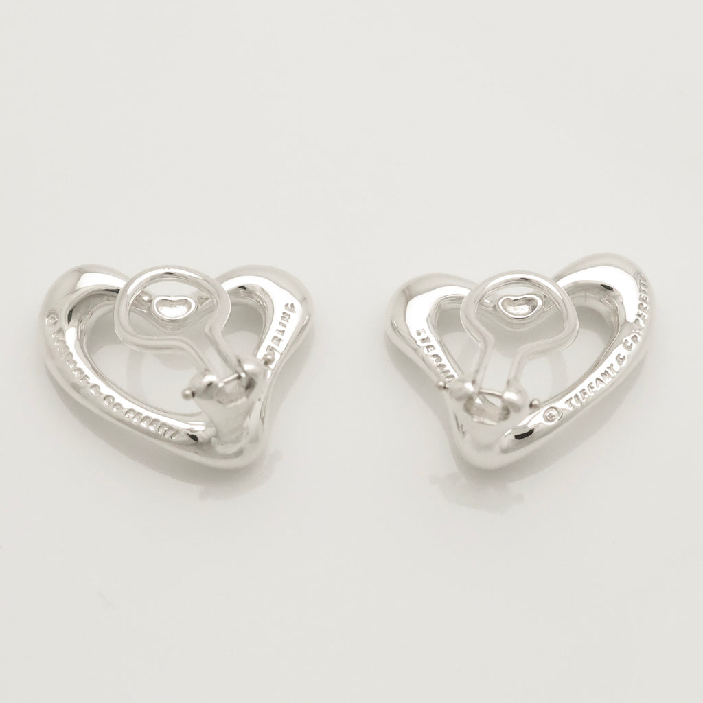 TIFFANY&Co. オープンハート エルサペレッティ クリップ イヤリング AG925