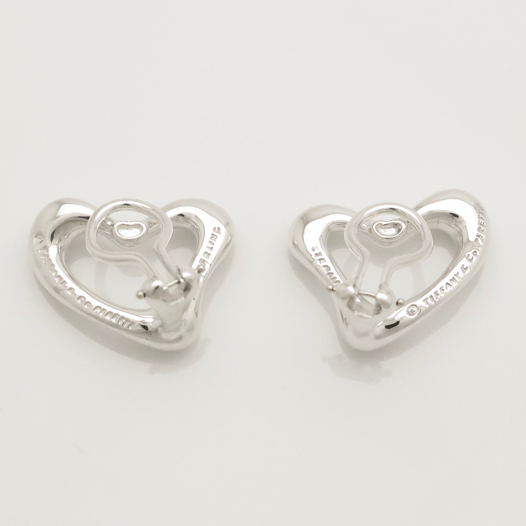 TIFFANY&Co. オープンハート エルサペレッティ クリップ イヤリング AG925