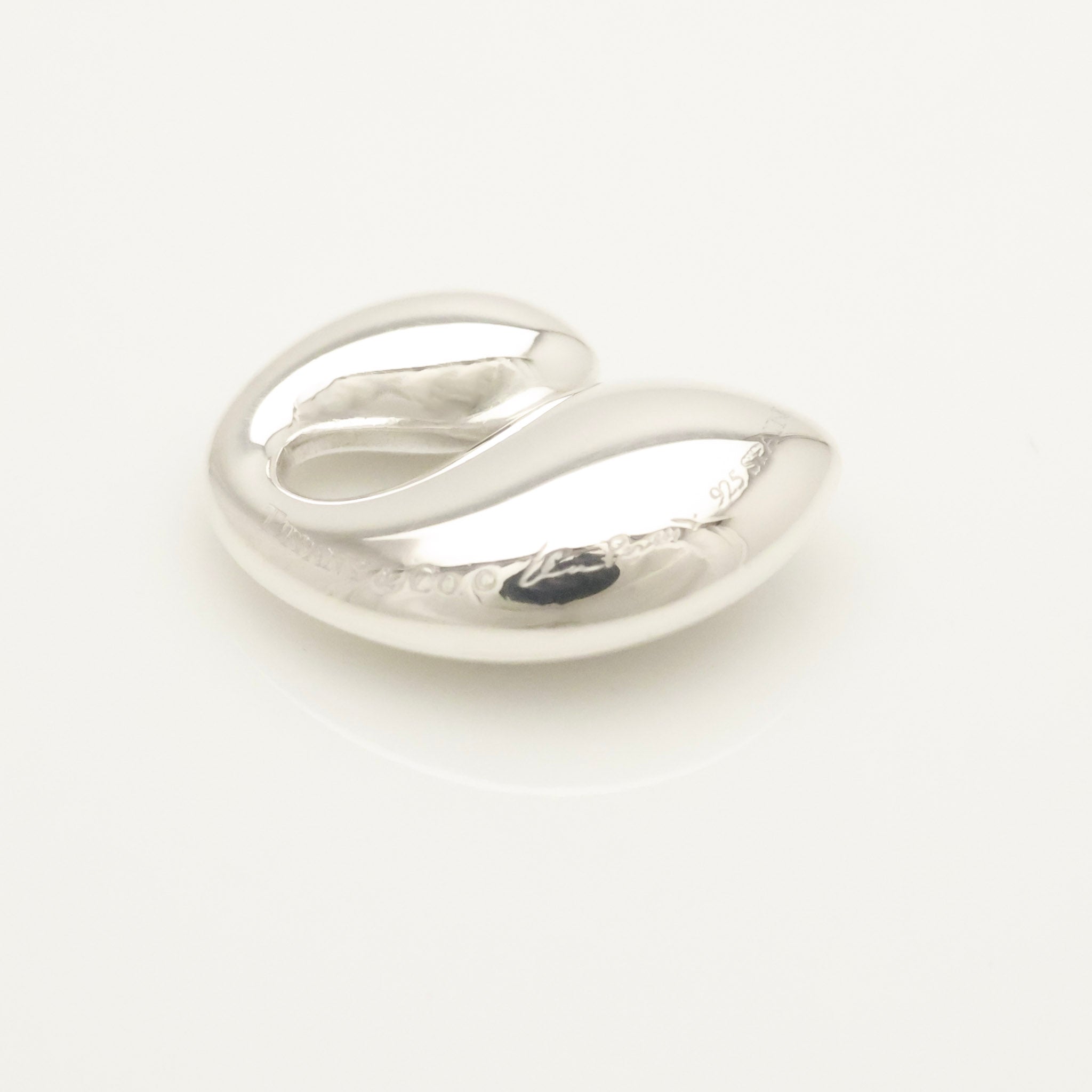 TIFFANY&Co. ダブル ティアドロップ エルサペレッティ チャーム AG925