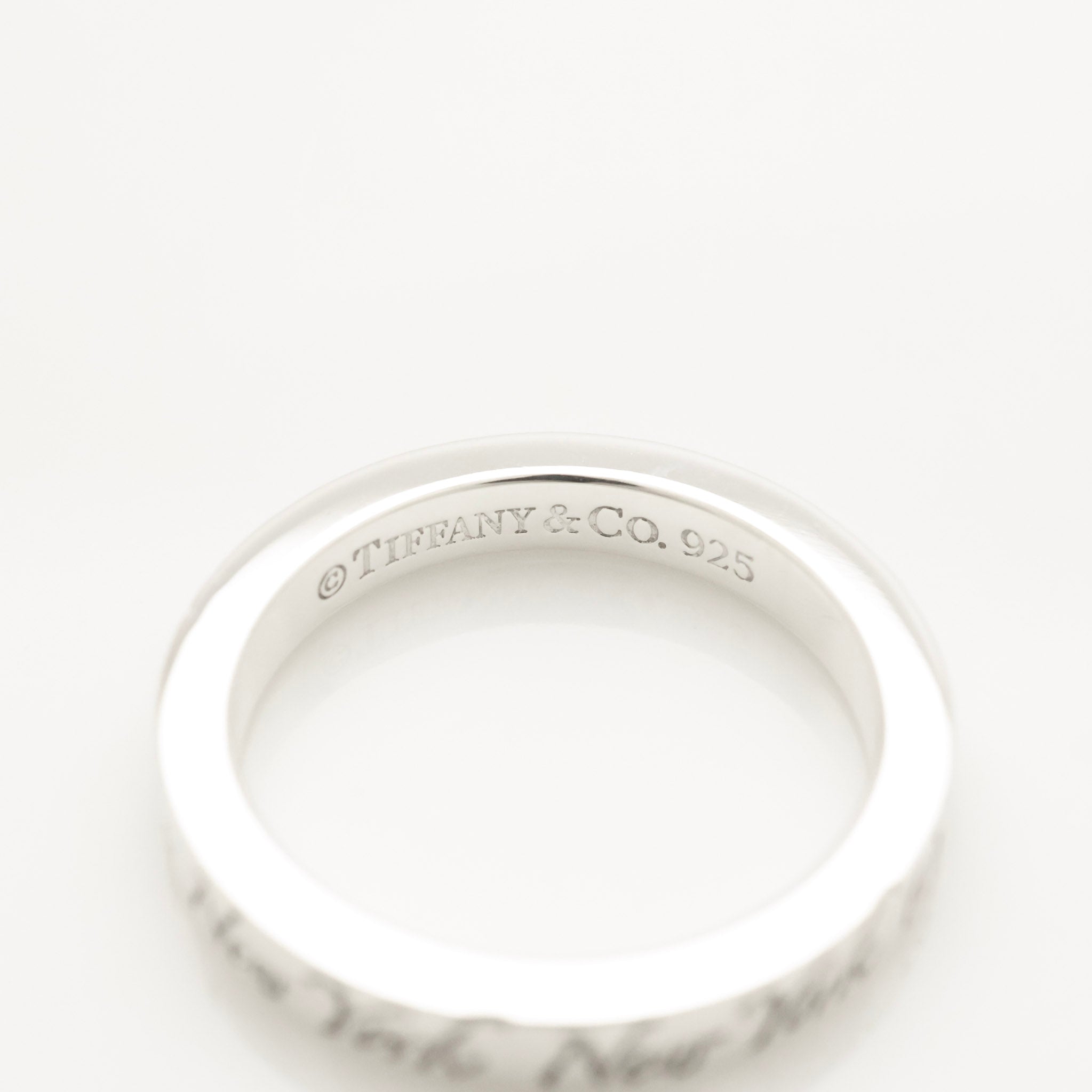 TIFFANY&Co. ノーツ NEW YORK ナロー リング 9 号 AG925