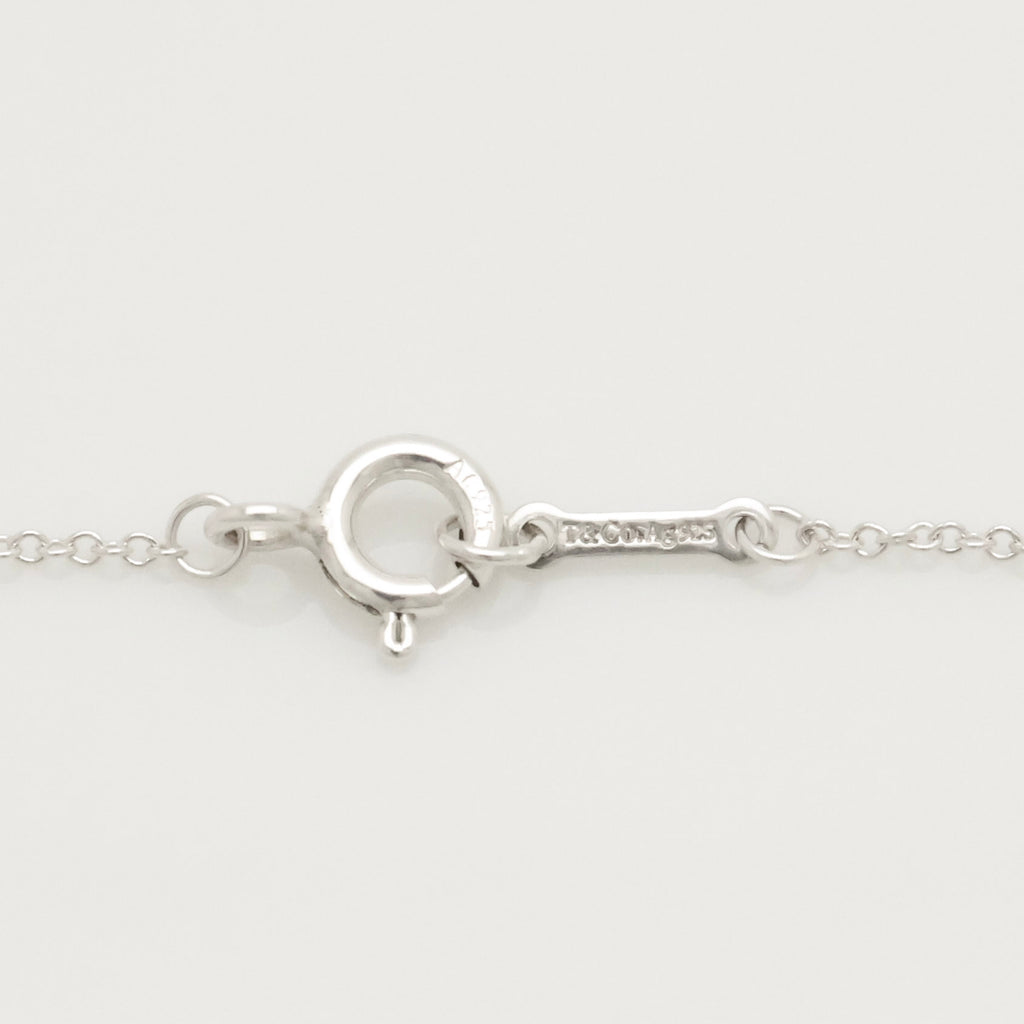 Tiffany & Co. Mini X Kiss Cross Pendant Necklace Sterling Silver 925 