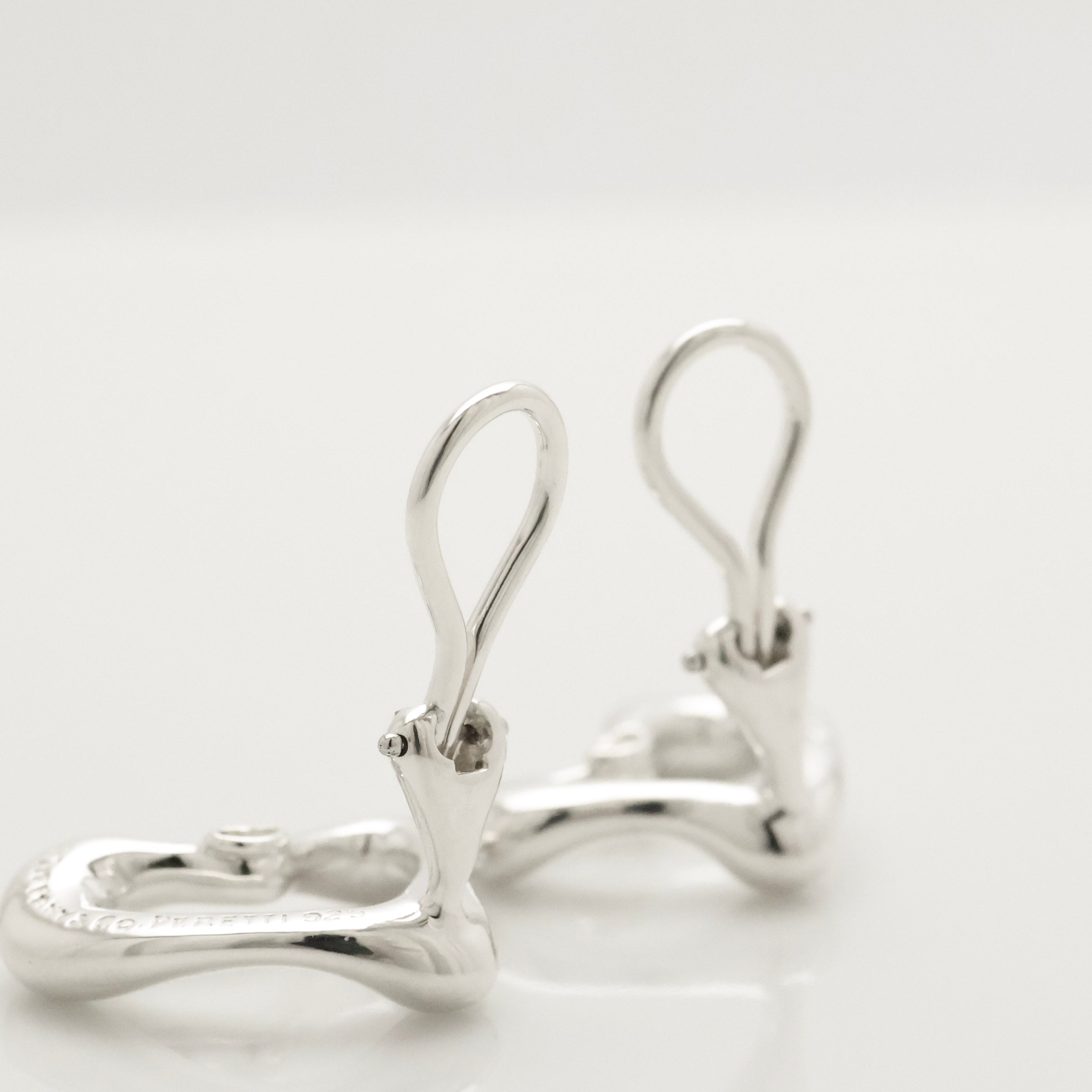 TIFFANY&Co. オープンハート エルサペレッティ クリップ イヤリング AG925