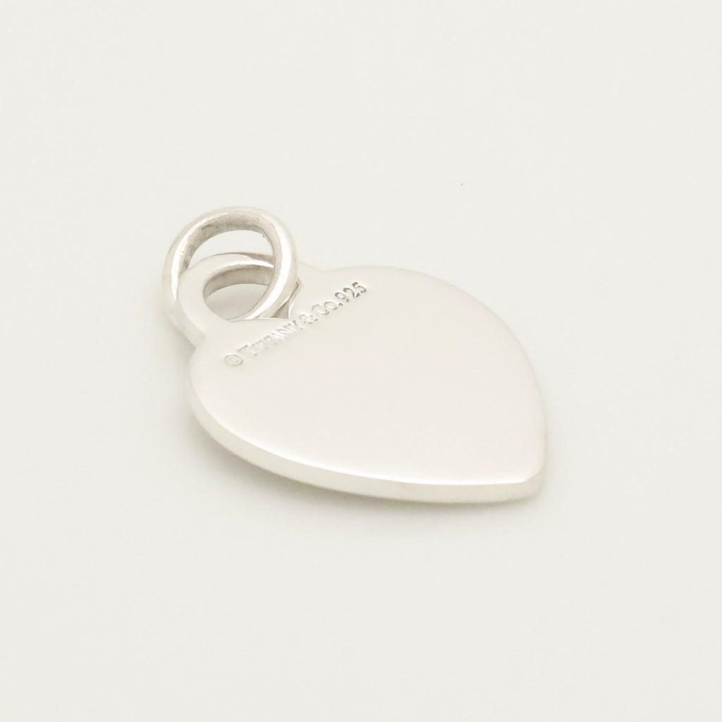 Tiffany & Co. Heart Tag Pendant Charm Sterling Silver 925 