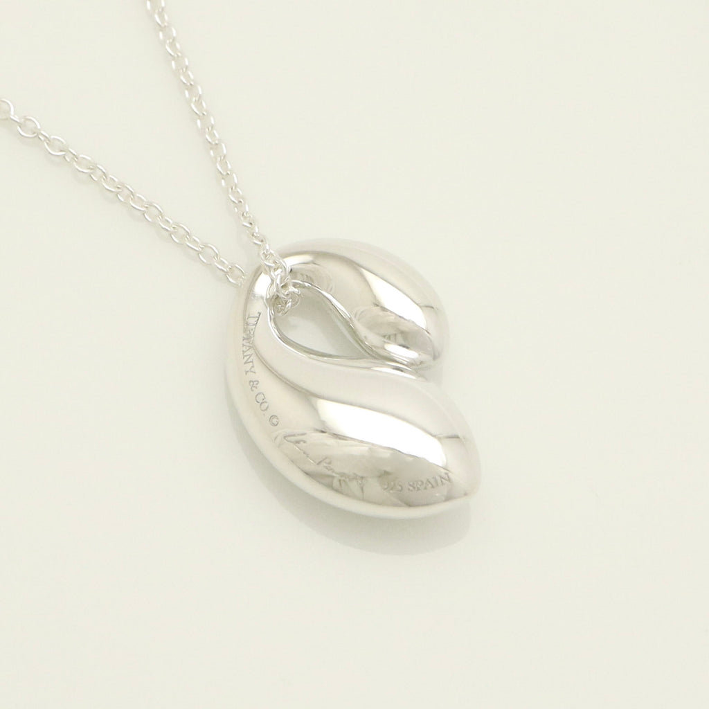 Tiffany & Co. Elsa Peretti Sterling Silver Double Teardrop Pendant Necklace Sterling Silver 925