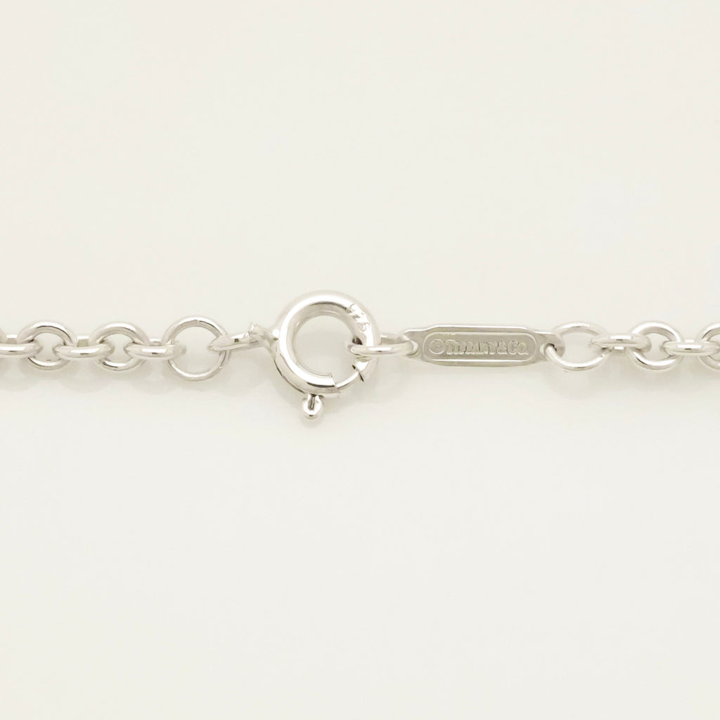 Tiffany & Co. Happy Anniversary Heart Tag Necklace Sterling Silver 925