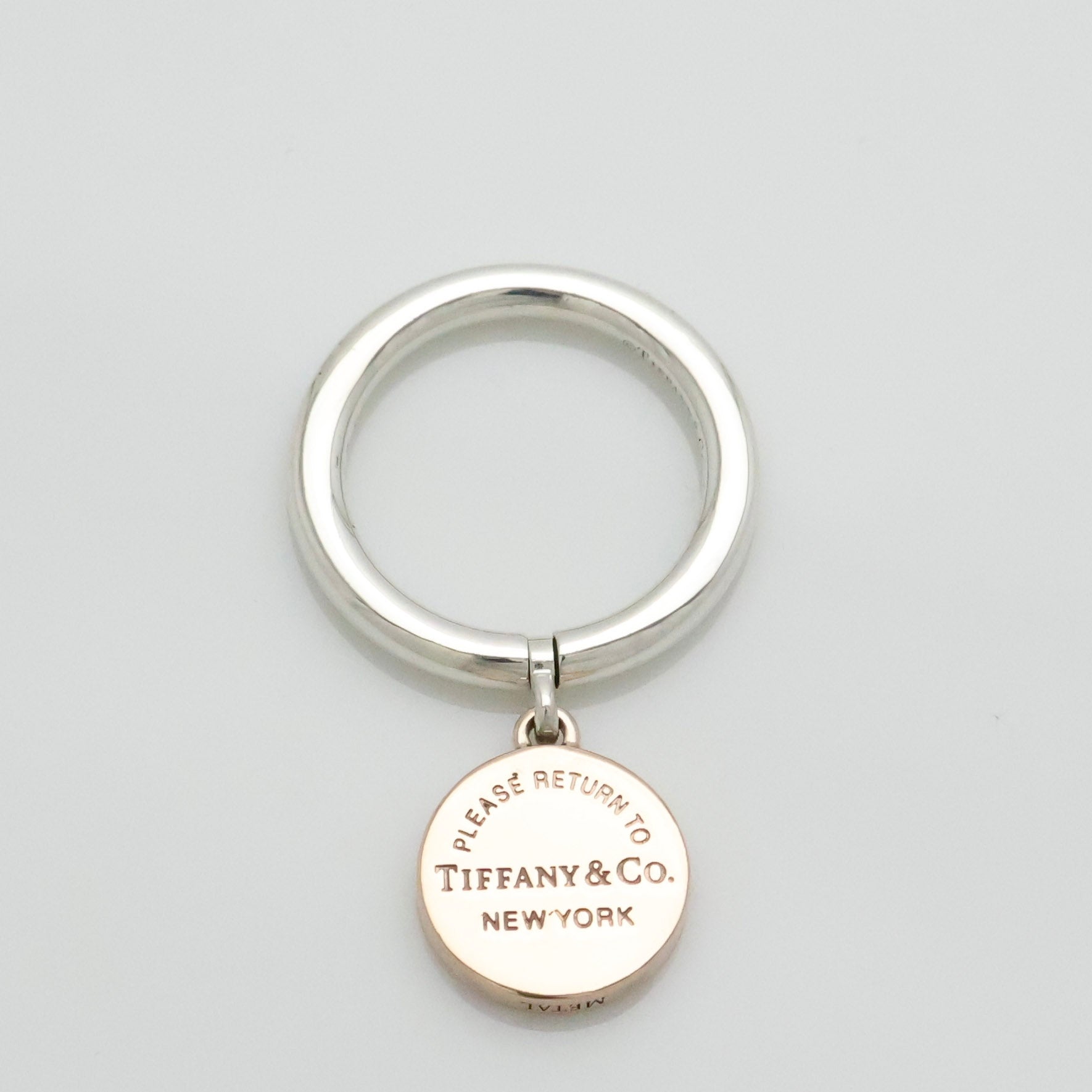 TIFFANY&Co. リターントゥ ティファニー ラウンド タグ ルベドメタル リング 7 号 AG925