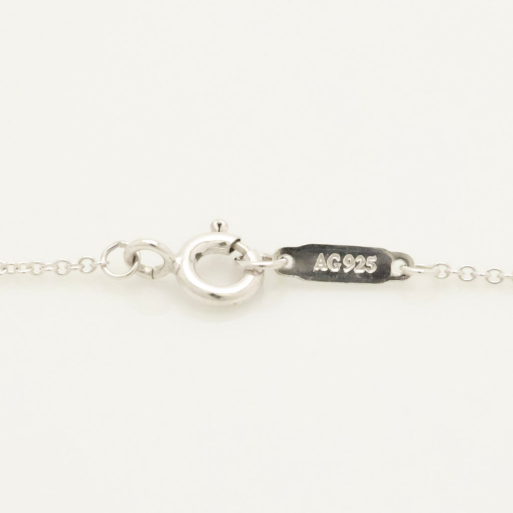 TIFFANY&Co. ノーツ レター ラウンド イニシャル M ディスク ネックレス AG925