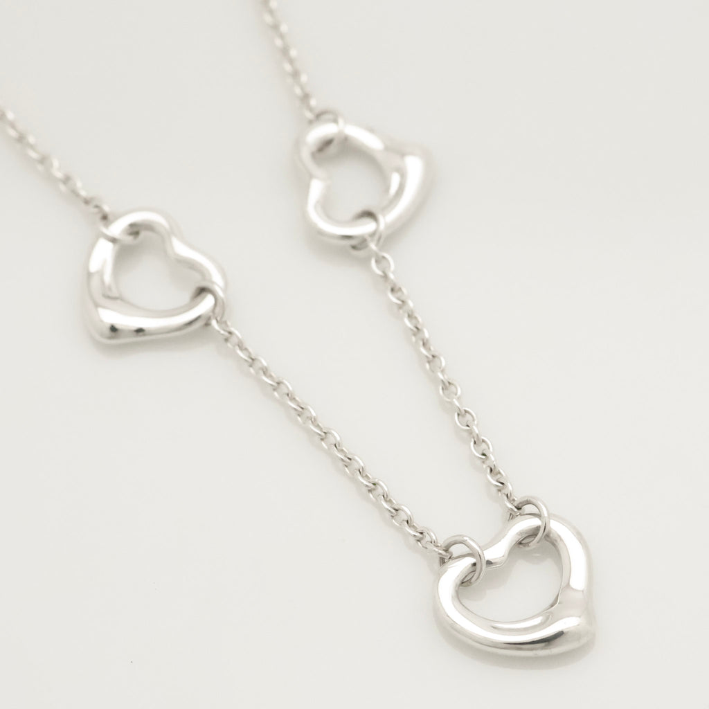 TIFFANY&Co. ファイブ トリプル オープンハート エルサペレッティ ブレスレット AG925