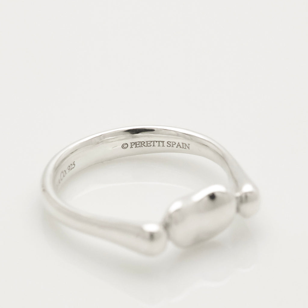 Tiffany & Co. Elsa Peretti Bean Ring Sterling Silver 925 