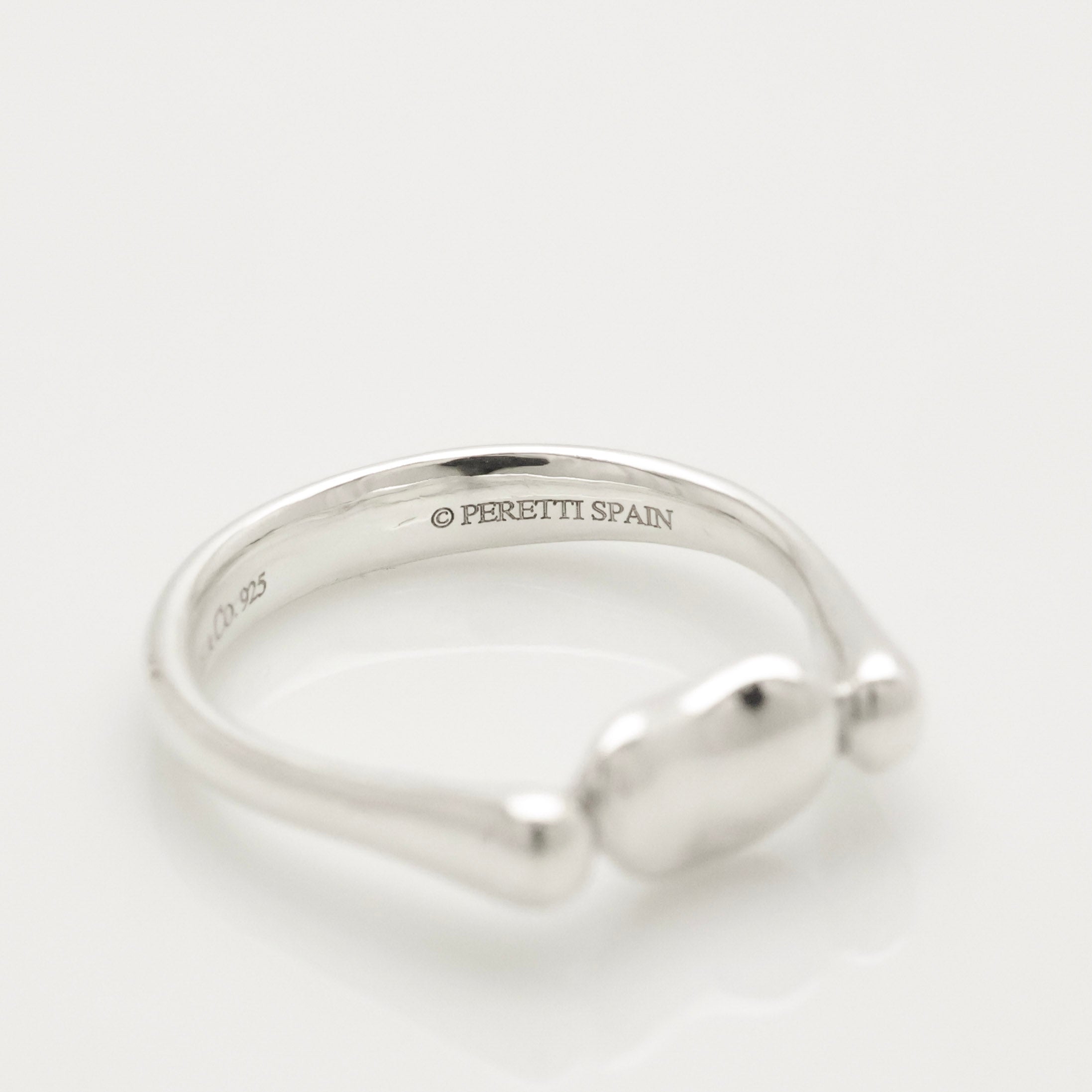 Tiffany & Co. Elsa Peretti Bean Ring Sterling Silver 925 