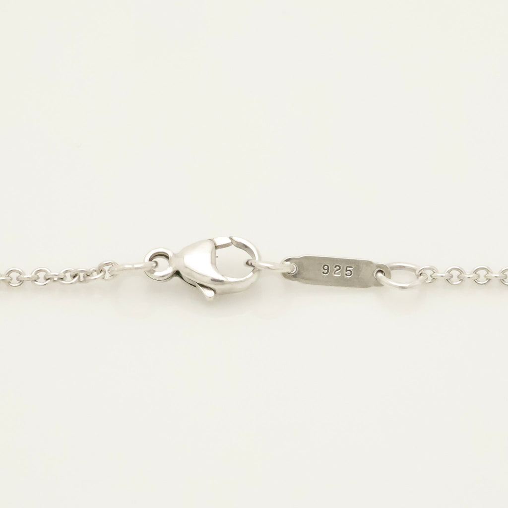 TIFFANY & Co. 1837 Bar Plate Pendant Necklace Chain Sterling Silver 925