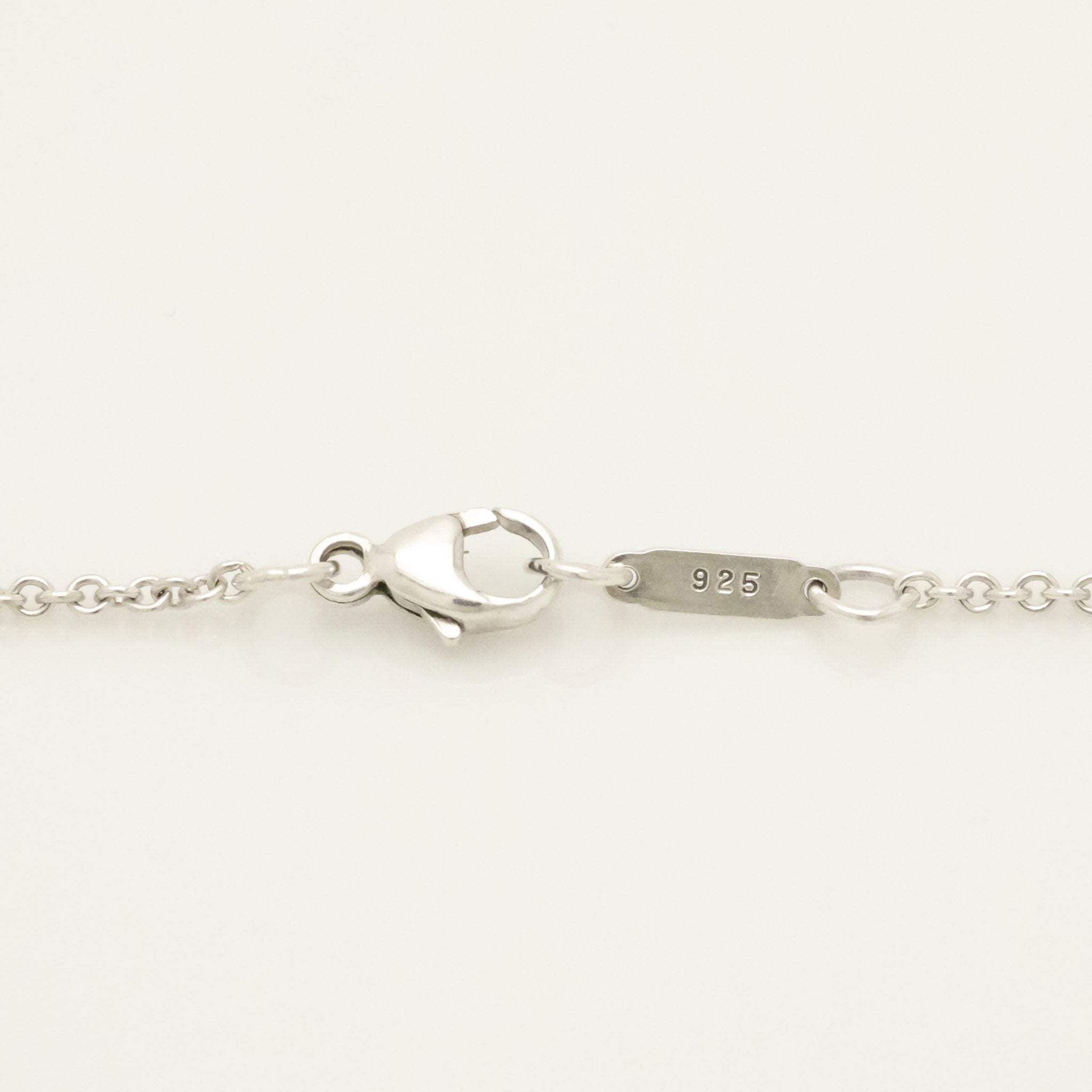TIFFANY & Co. 1837 Bar Plate Pendant Necklace Chain Sterling Silver 925