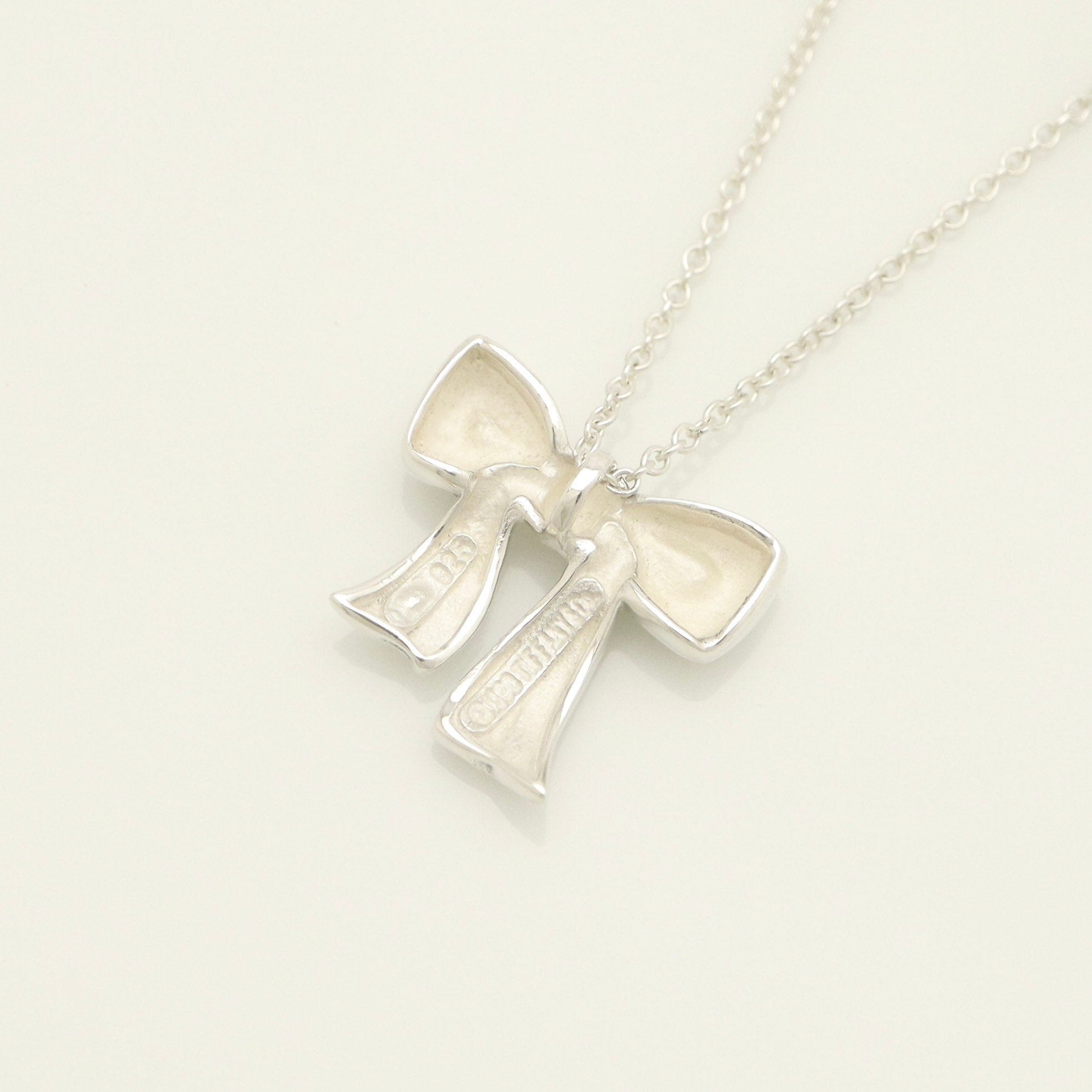 TIFFANY&Co. ミニ リボン ネックレス AG925