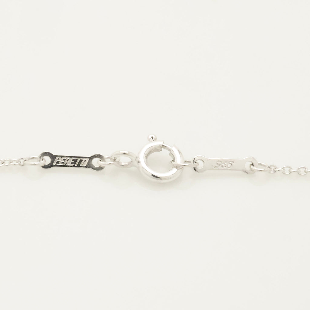 Tiffany & Co. Elsa Peretti Sterling Silver Double Teardrop Pendant Necklace Sterling Silver 925
