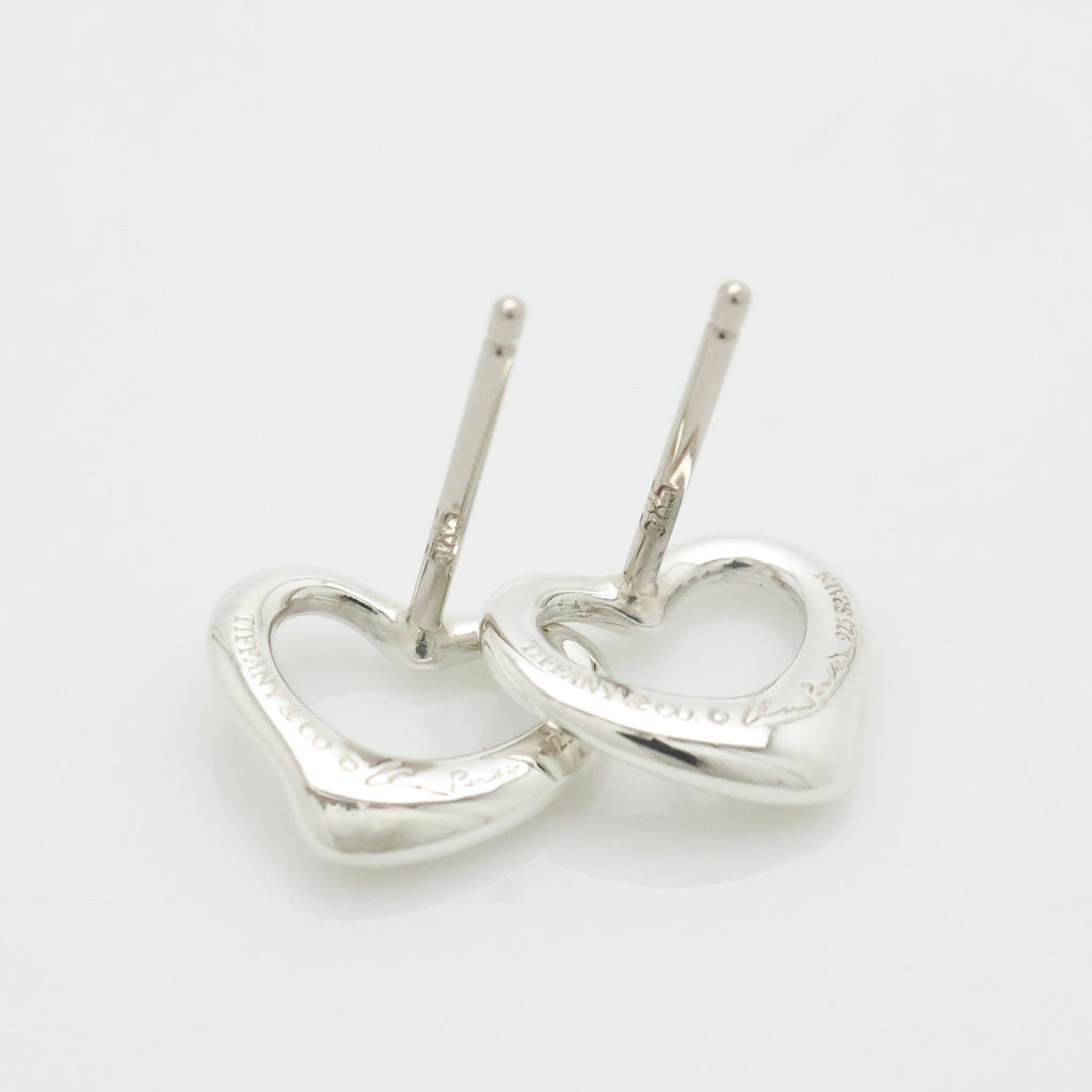 TIFFANY&Co.  オープンハート エルサペレッティ スタッド ピアス AG925