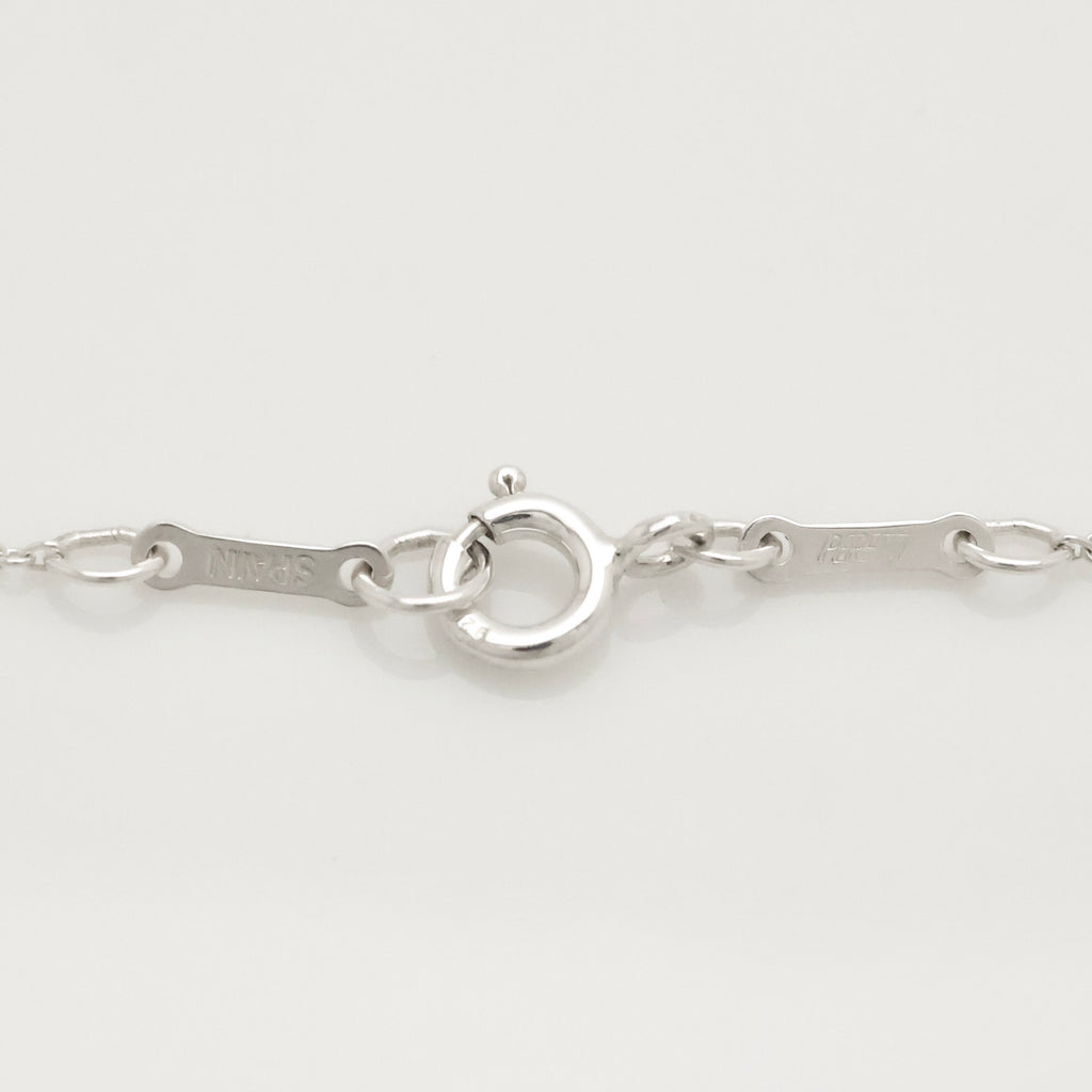 Tiffany & Co. Open Heart Pendant Necklace Sterling Silver 925