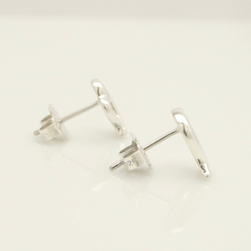Tiffany & Co. Picasso Loving Heart Stud Earrings Sterling Silver 925 