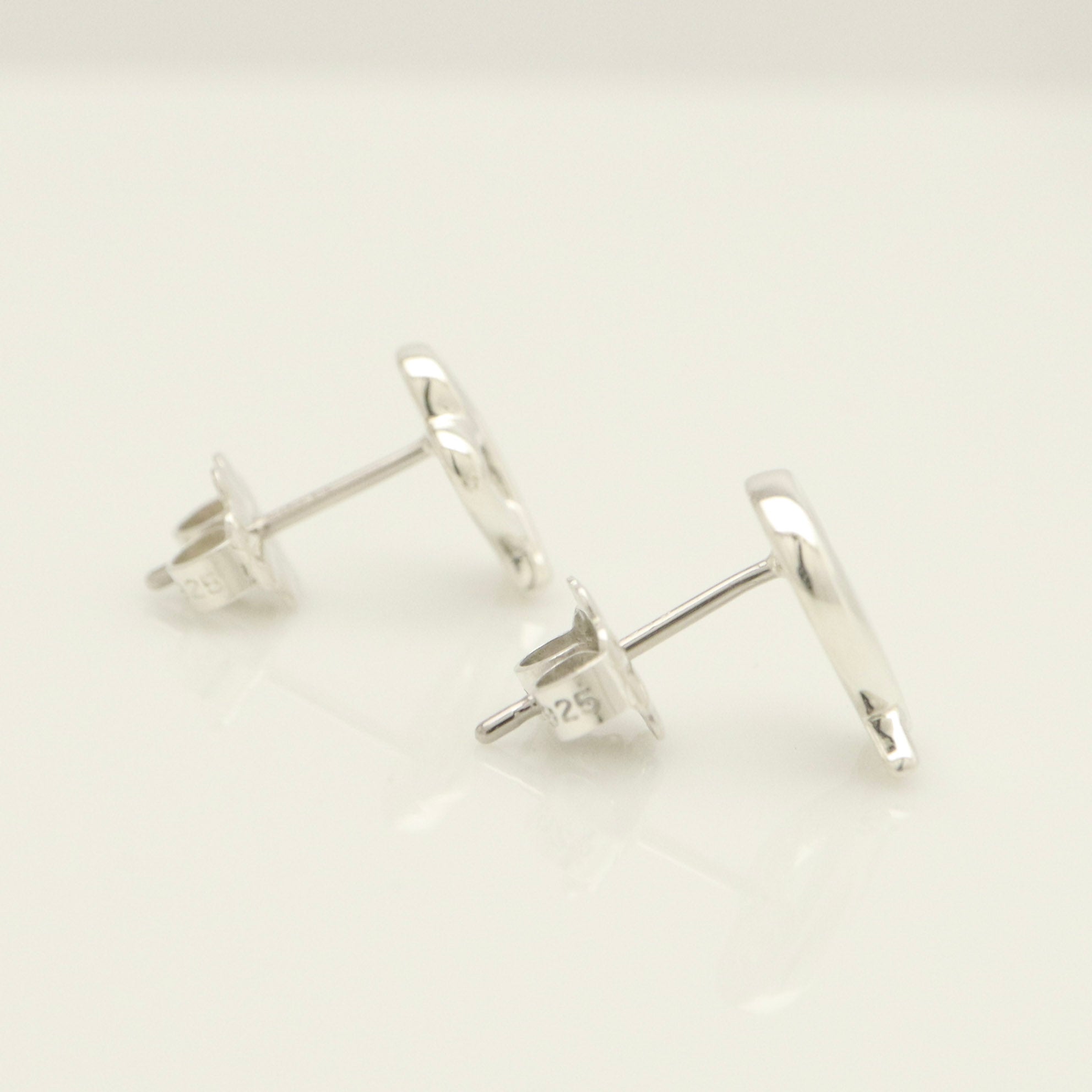 Tiffany & Co. Picasso Loving Heart Stud Earrings Sterling Silver 925 