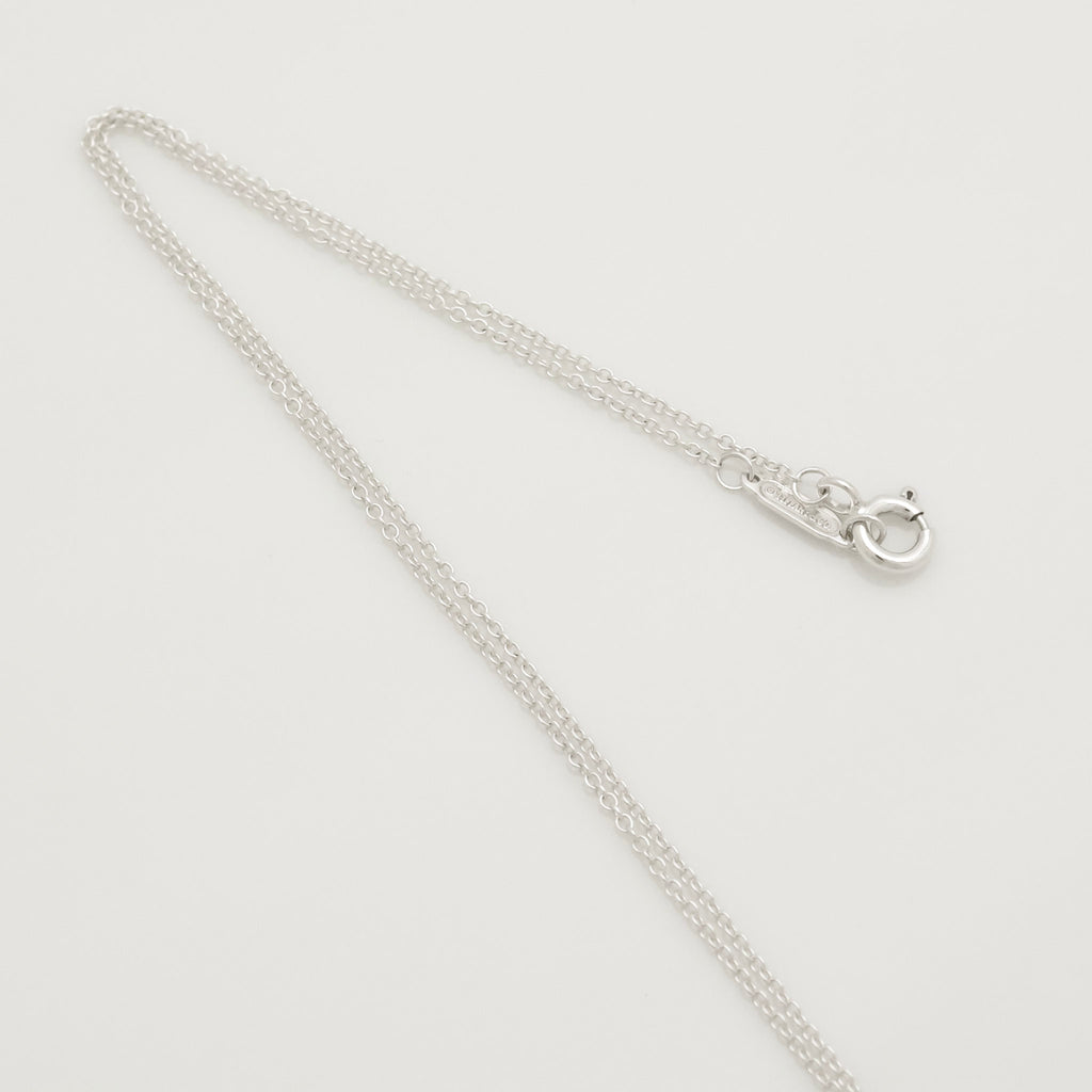  Tiffany & Co. Letter Y Notes Initial Disc Necklace Sterling Silver 925