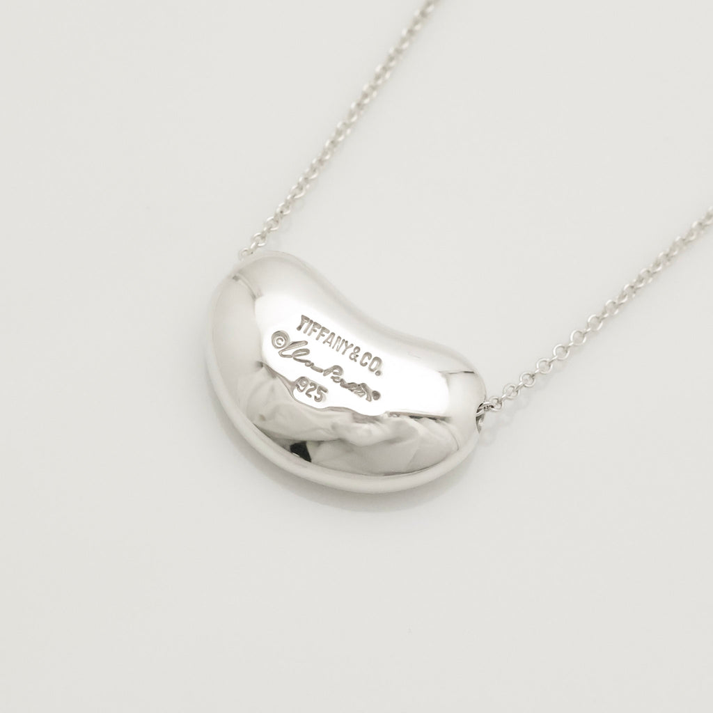  Tiffany & Co. Peretti Large  Bean Necklace  Sterling Silver 925 