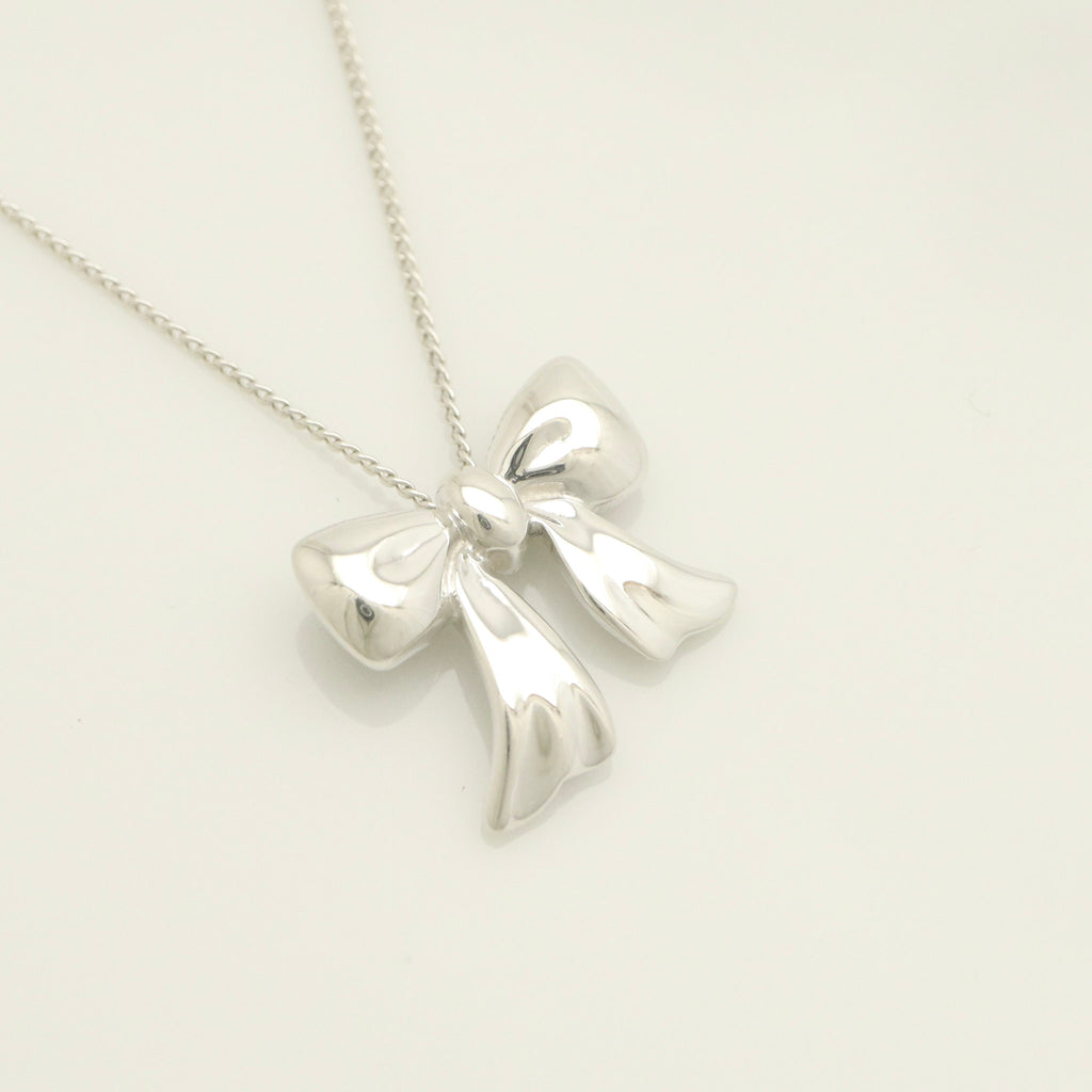 TIFFANY&Co. ミニ リボン ネックレス AG925