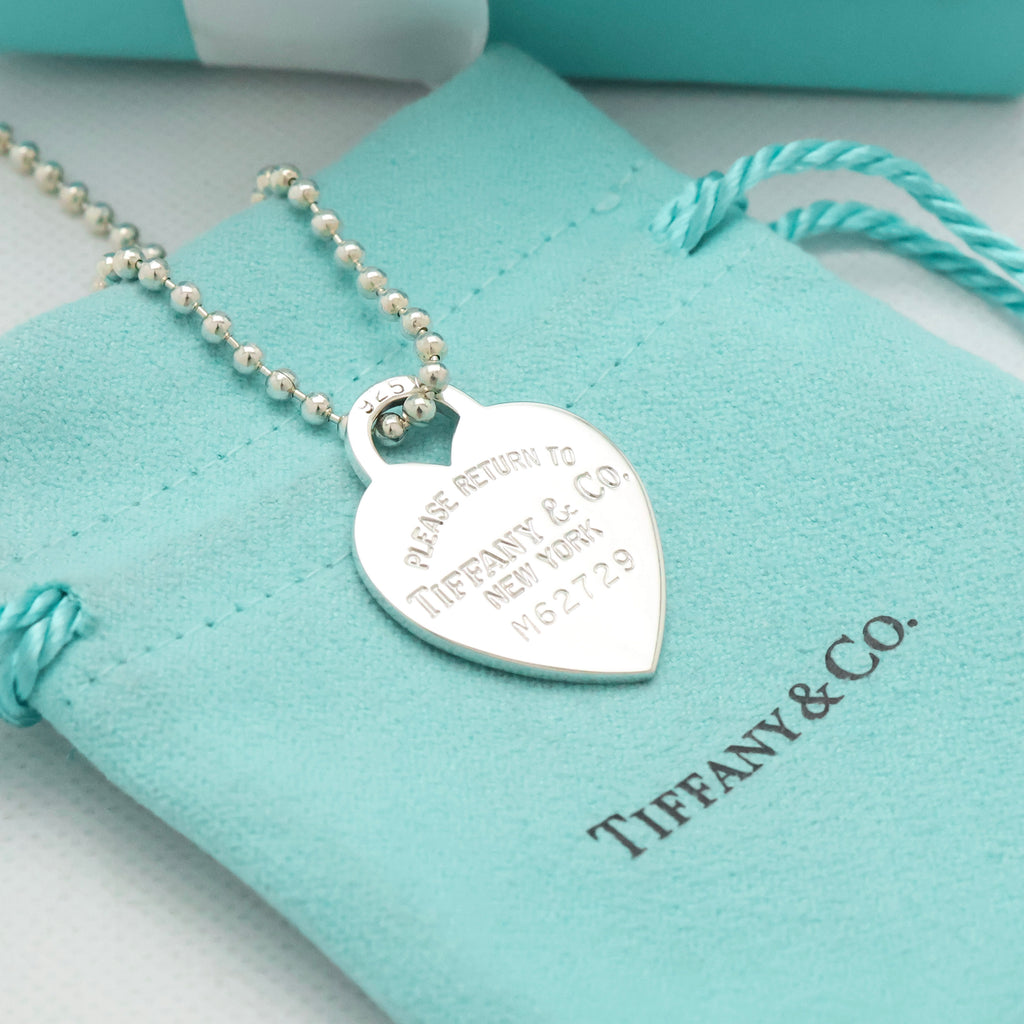 TIFFANY&Co. リターントゥ ティファニー ハート タグ ボール チェーン ネックレス AG925